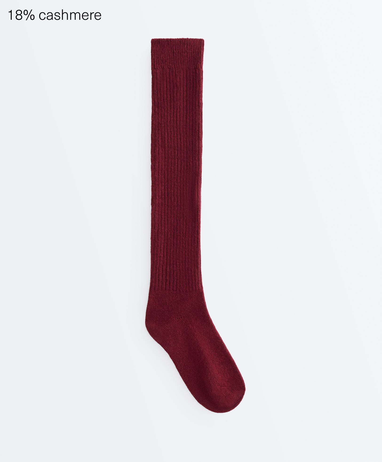 18% cashmere 13% wool long socks 18% cashmere 13% wool long socks