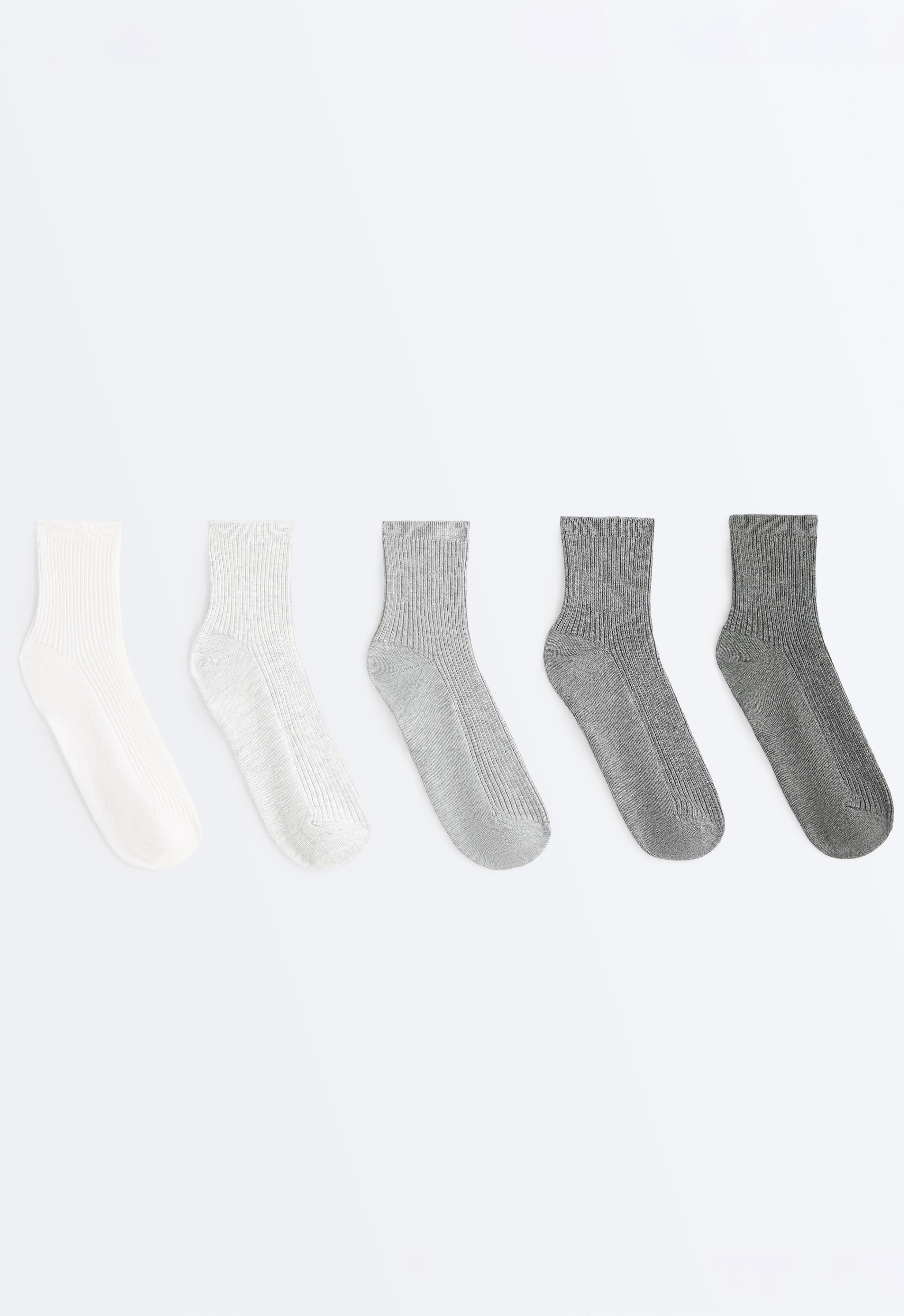 5 pairs of quarter socks with cotton