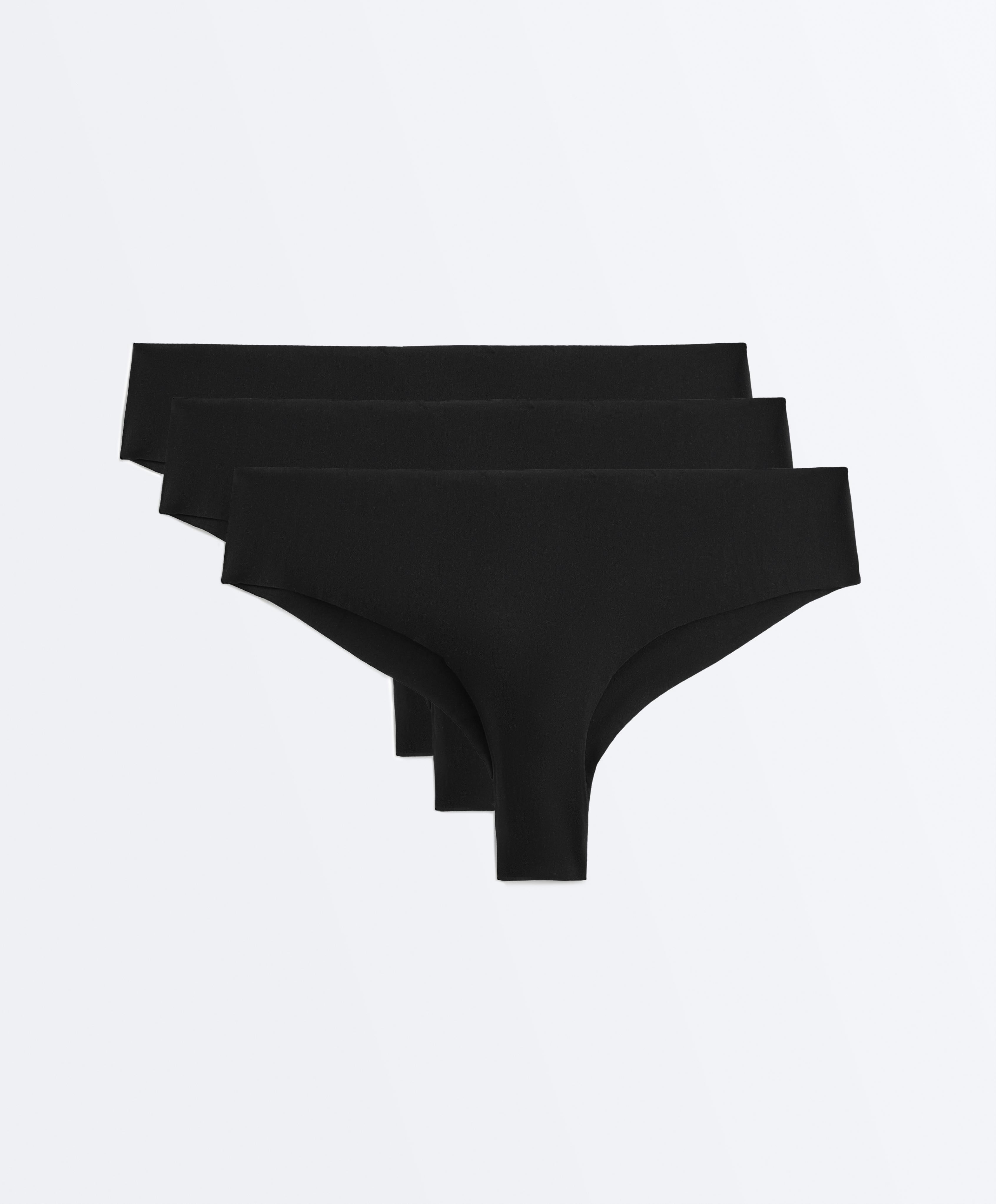 3 سراويل داخلية برازيلية شيكي غير مرئية من مزيج البولي أميد 3 سراويل داخلية برازيلية شيكي غير مرئية من مزيج البولي أميد