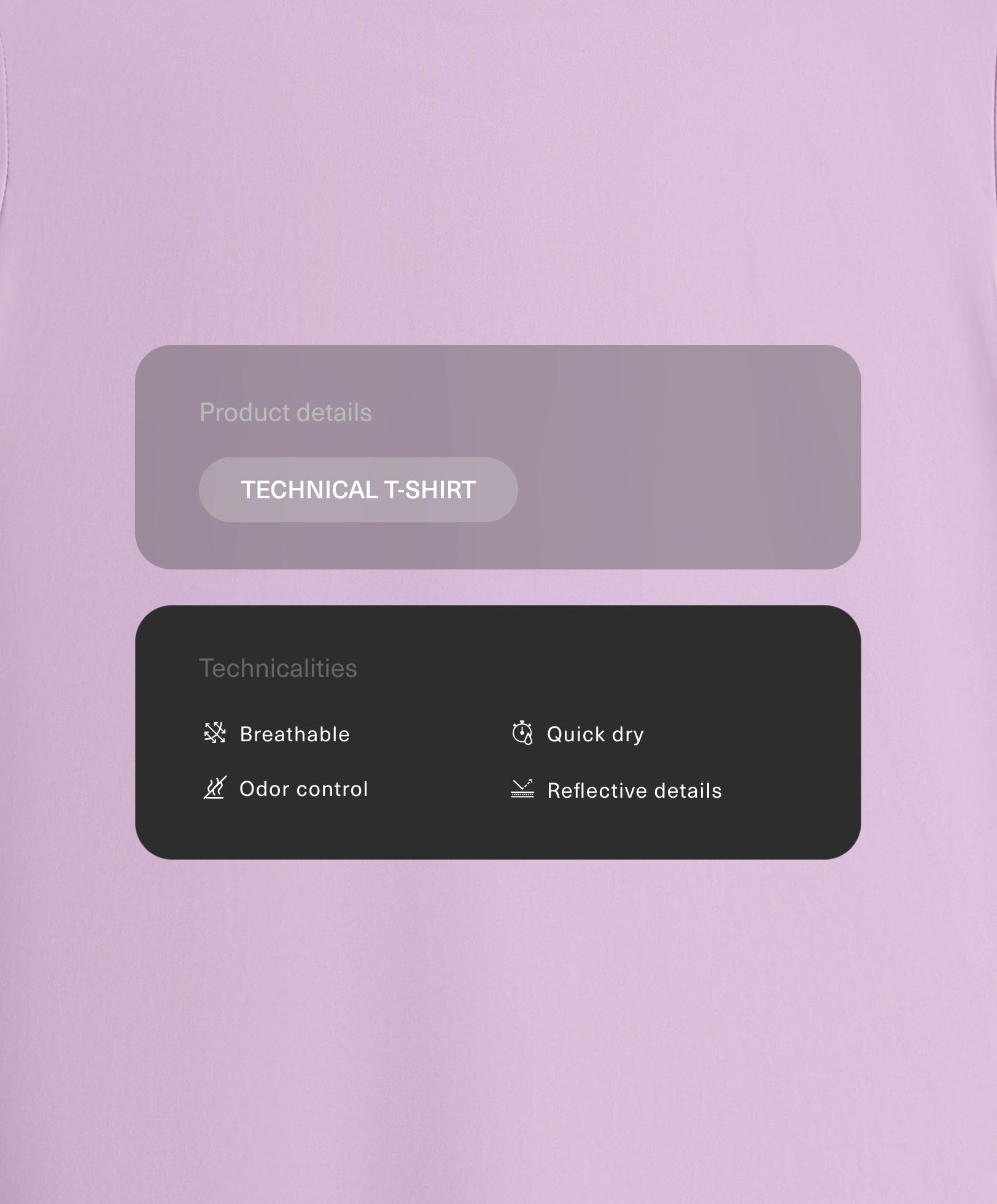 Футболка из технологичной ткани с короткими рукавами