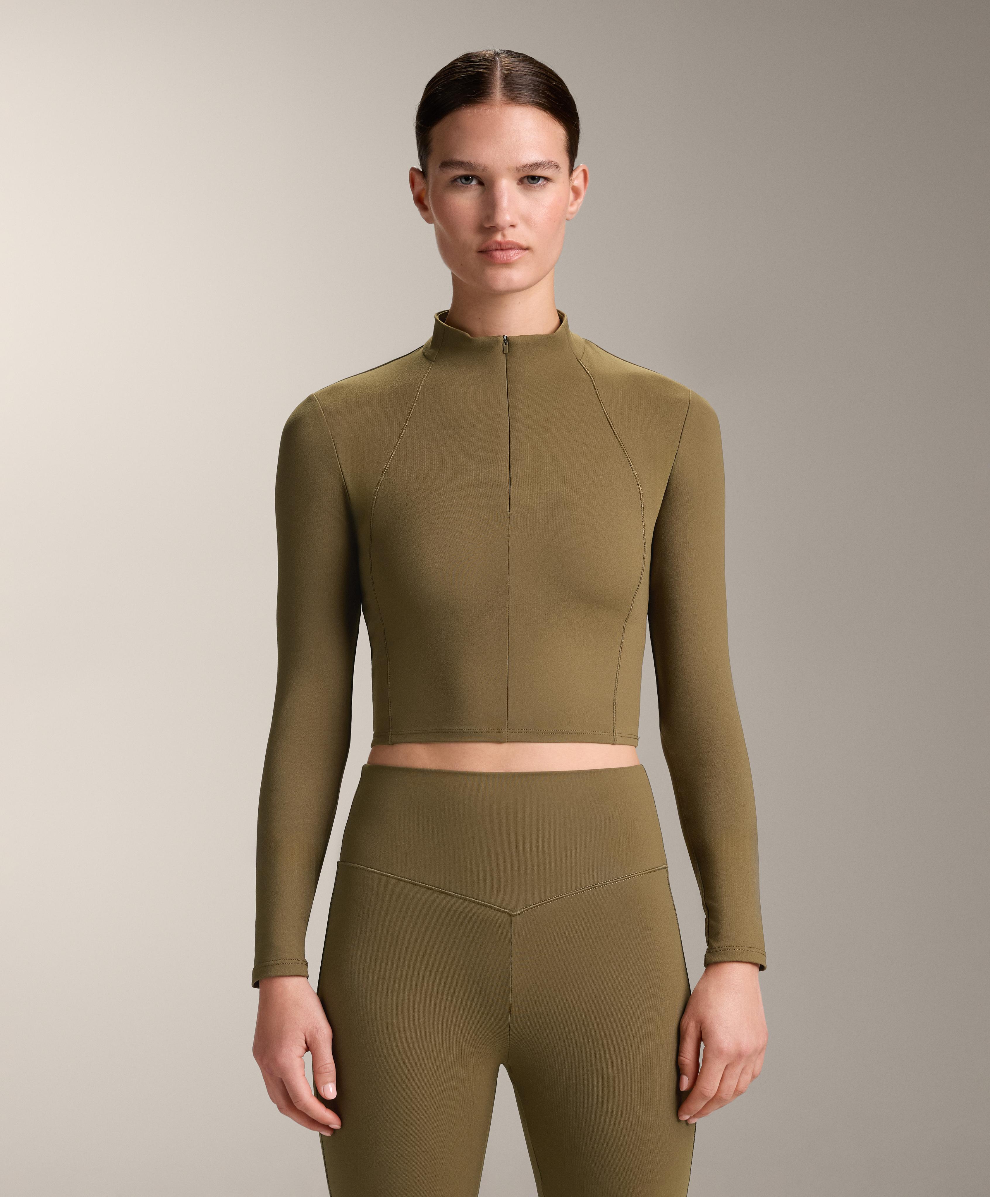 Evermove long sleeve tank top — OLIVE GREEN