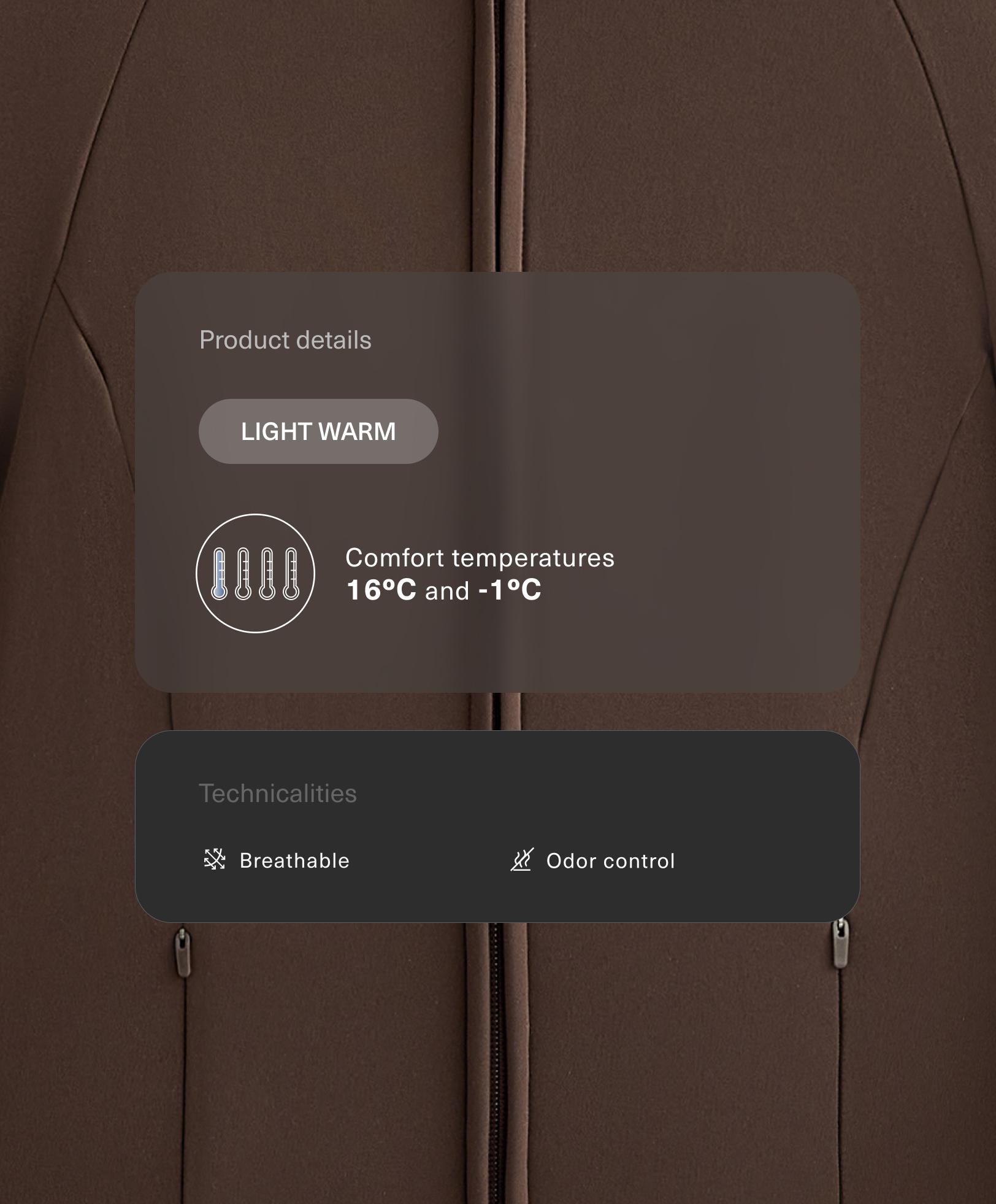 Veste technique light warm