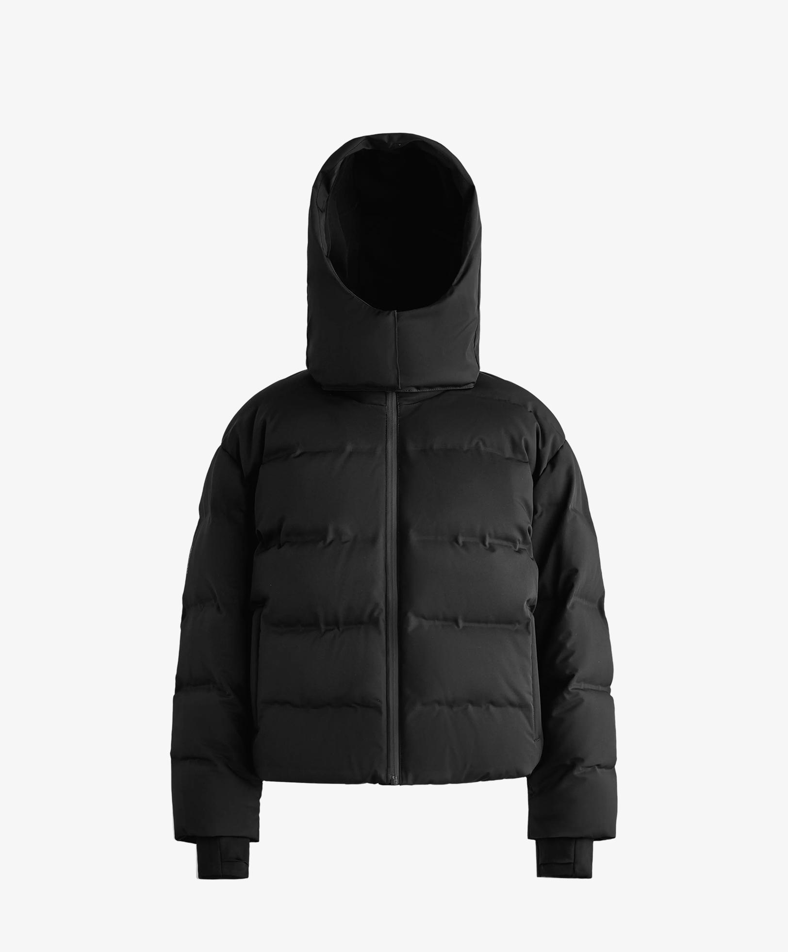 MINARDI PIUME SKI water-resistant 80% down and 20% feather jacket — BLACK