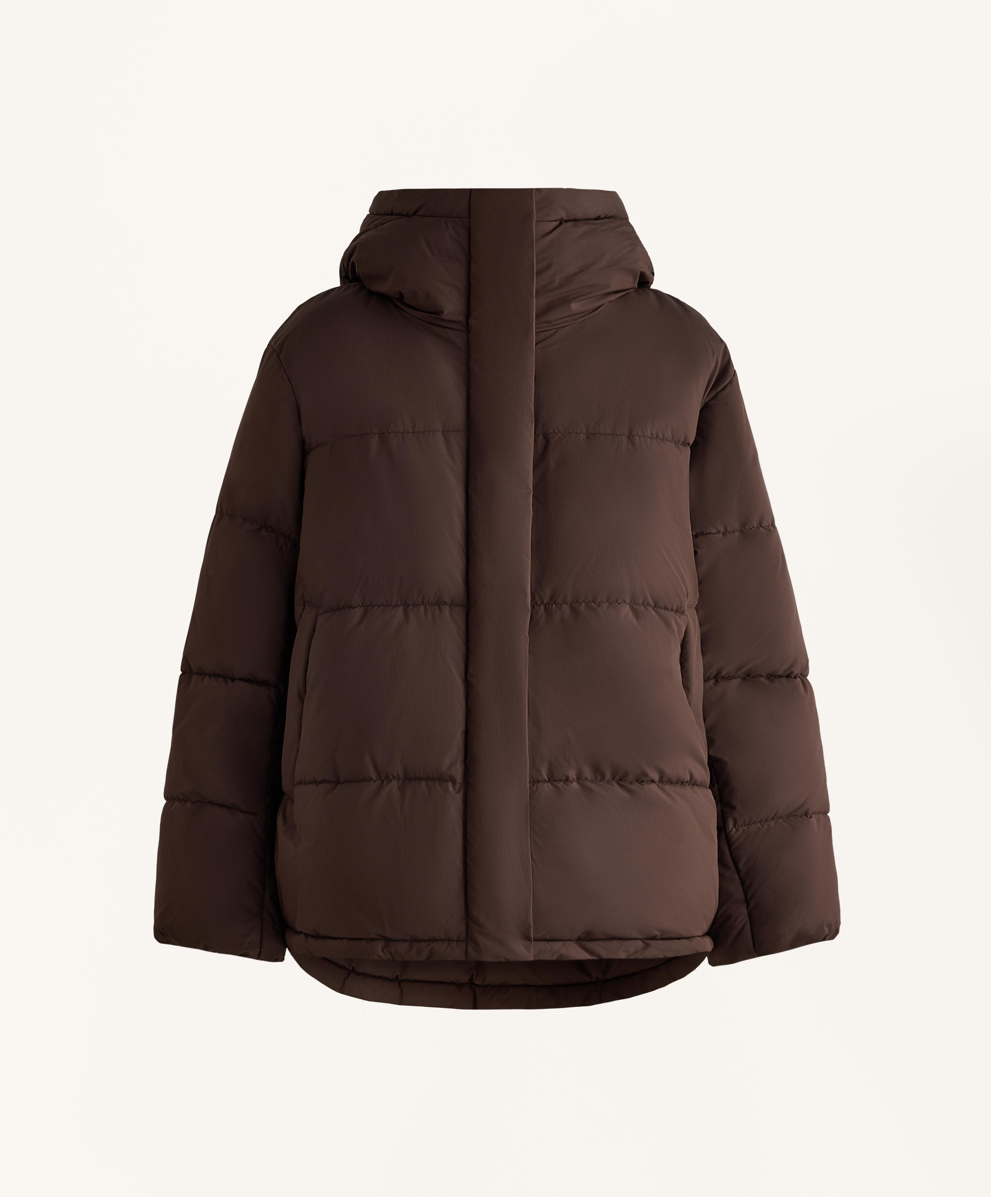 Primaloft® water-repellent padded jacket — DARK REDDISH‑BROWN