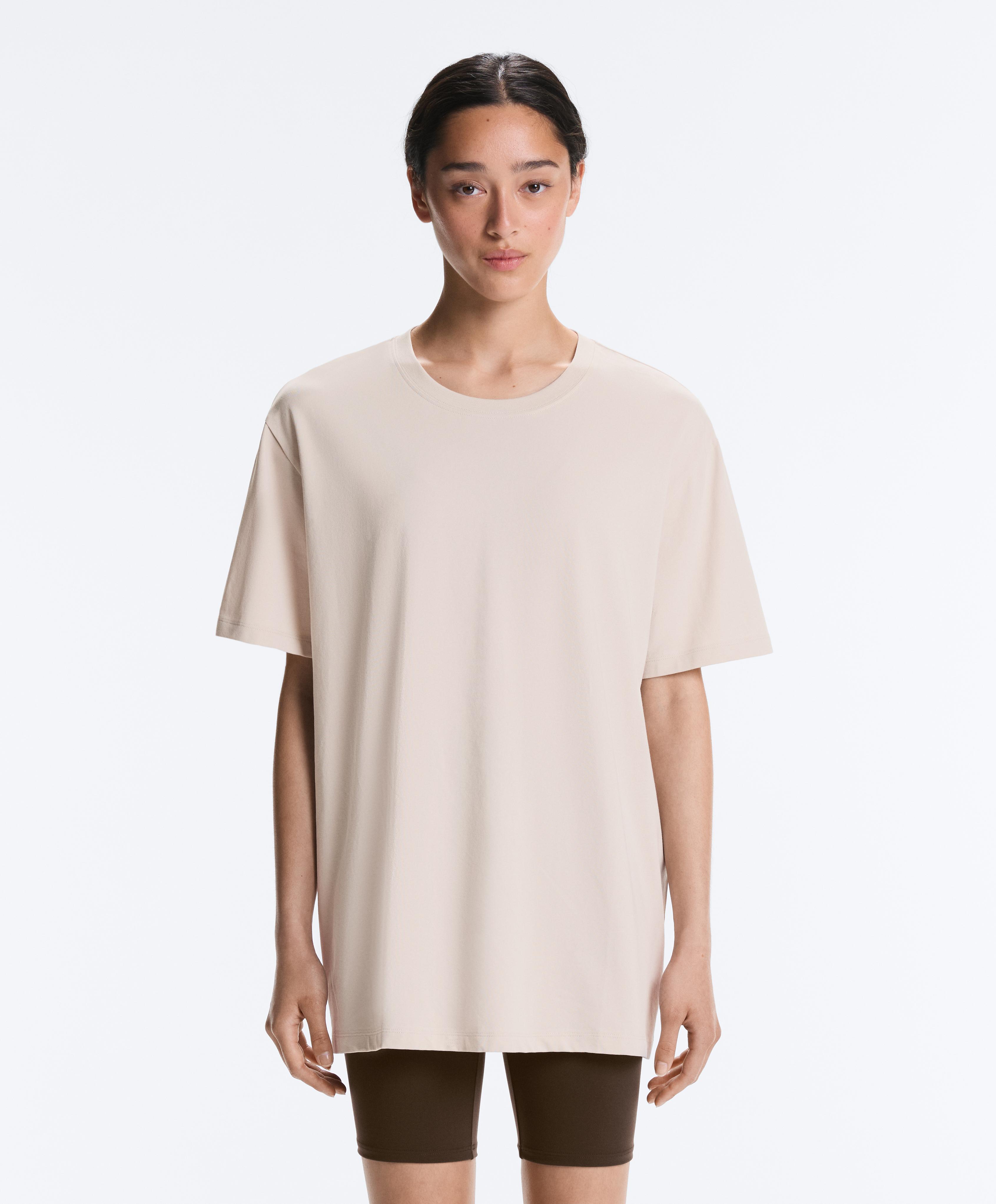 Oversize cotton-blend short-sleeved T-shirt Oversize cotton-blend short-sleeved T-shirt