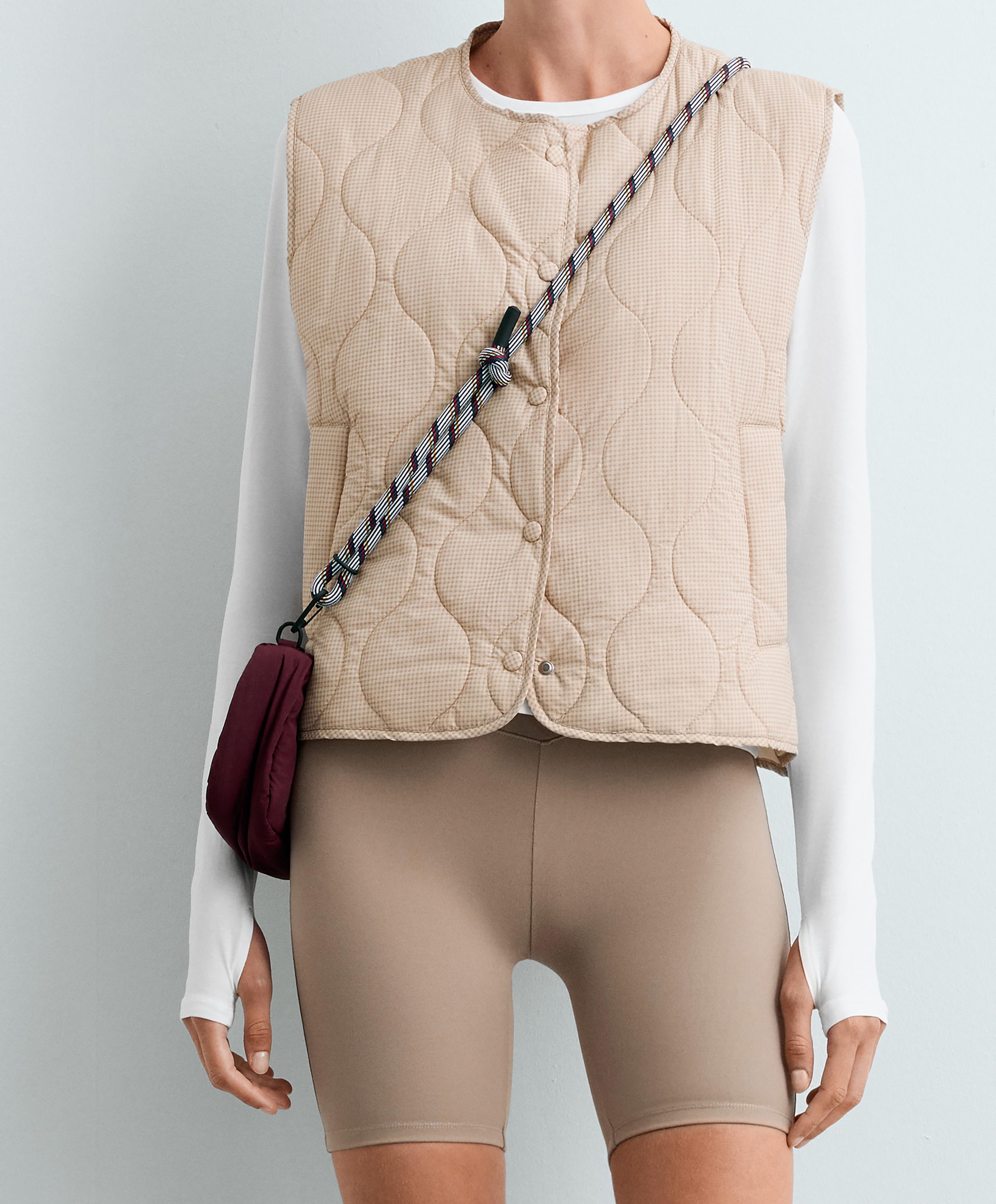 Padded crossbody bag — BURGUNDY
