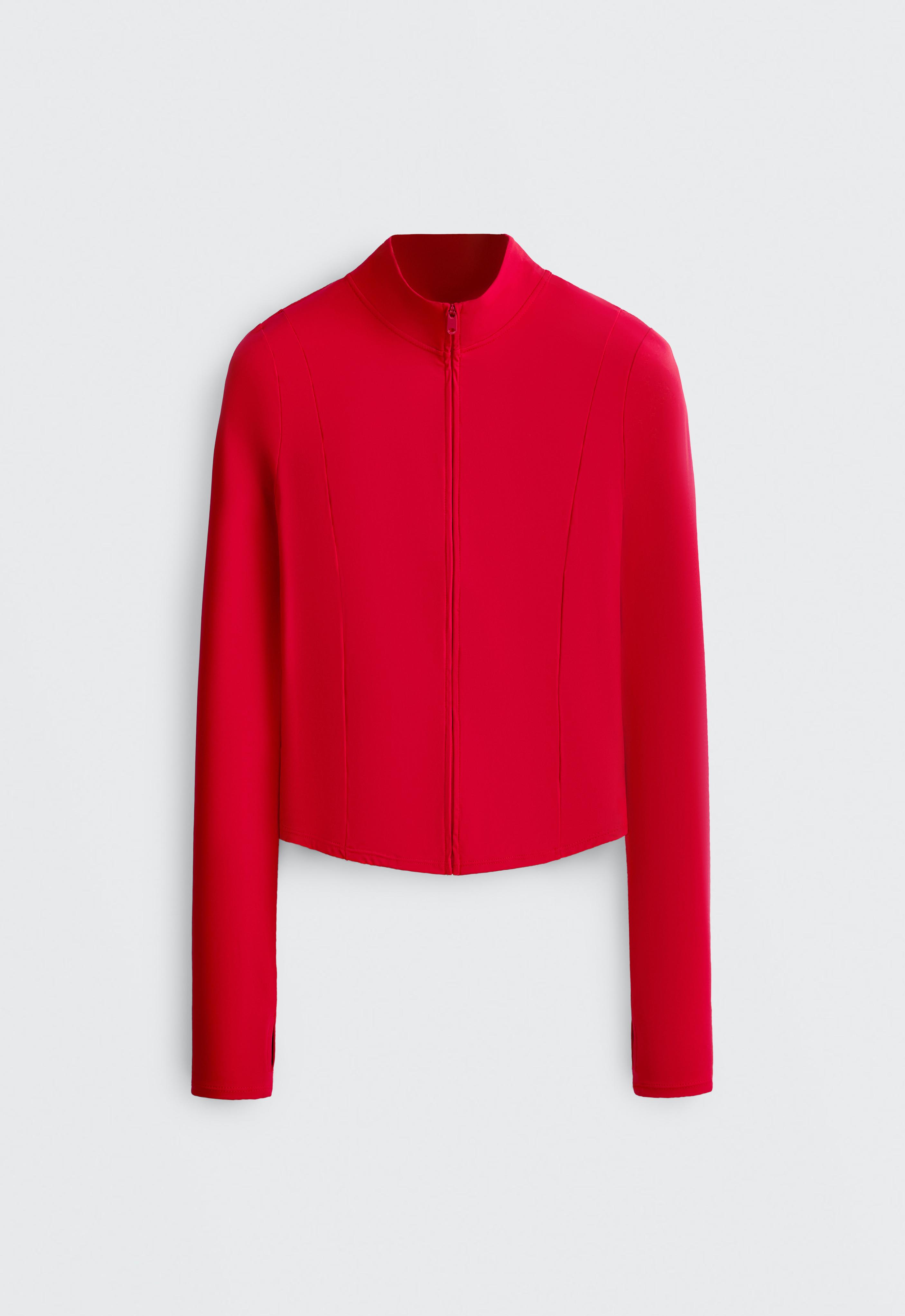 Short Light Touch technical jacket — STRONG RED