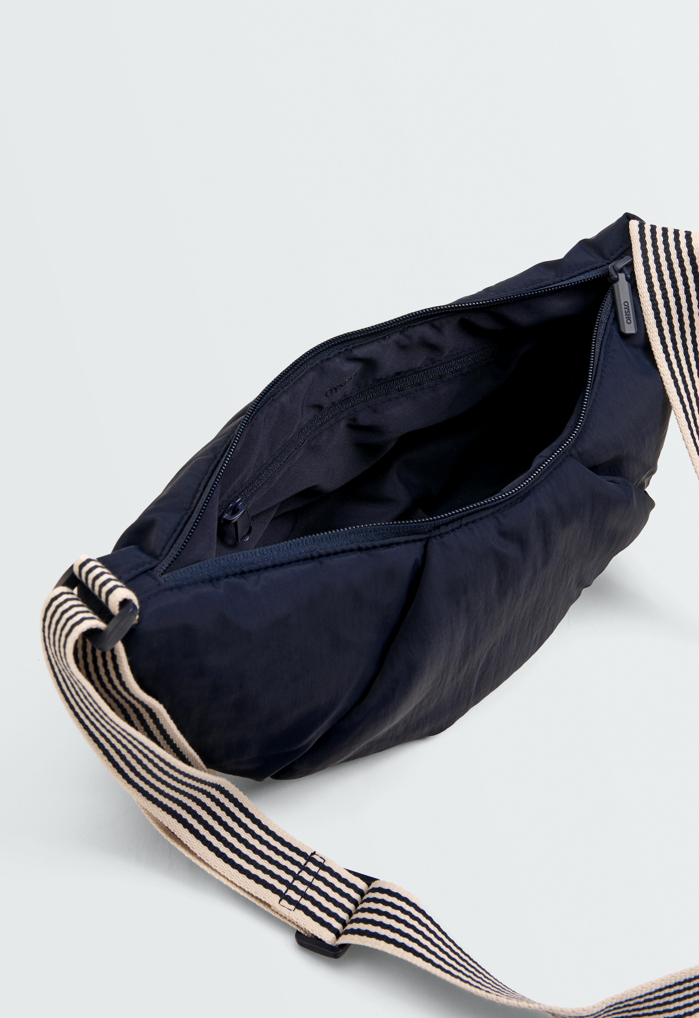 Quilted crossbody bag — NAVY BLUE