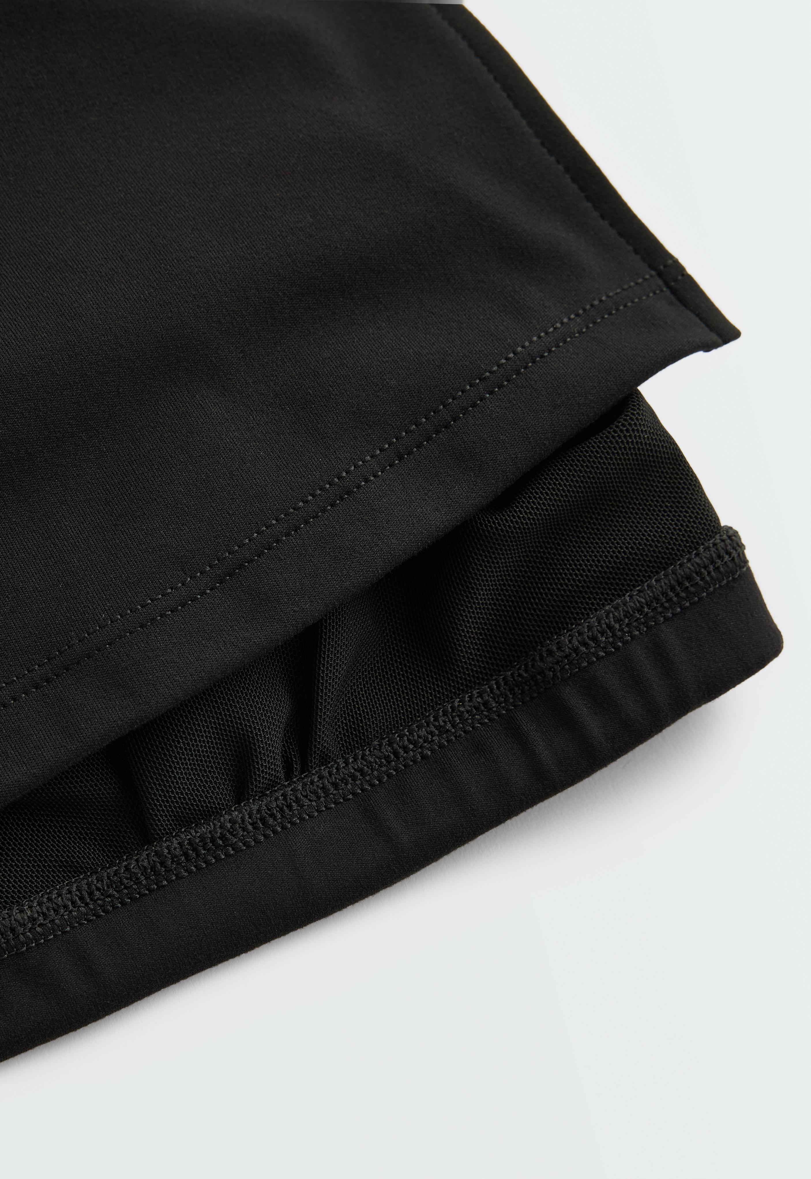 Long Comfortlux halter tank top — BLACK