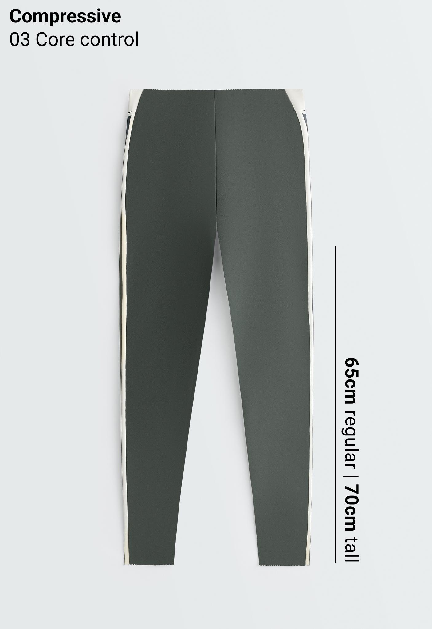 ankle-length High rise Compressive Core control block leggings