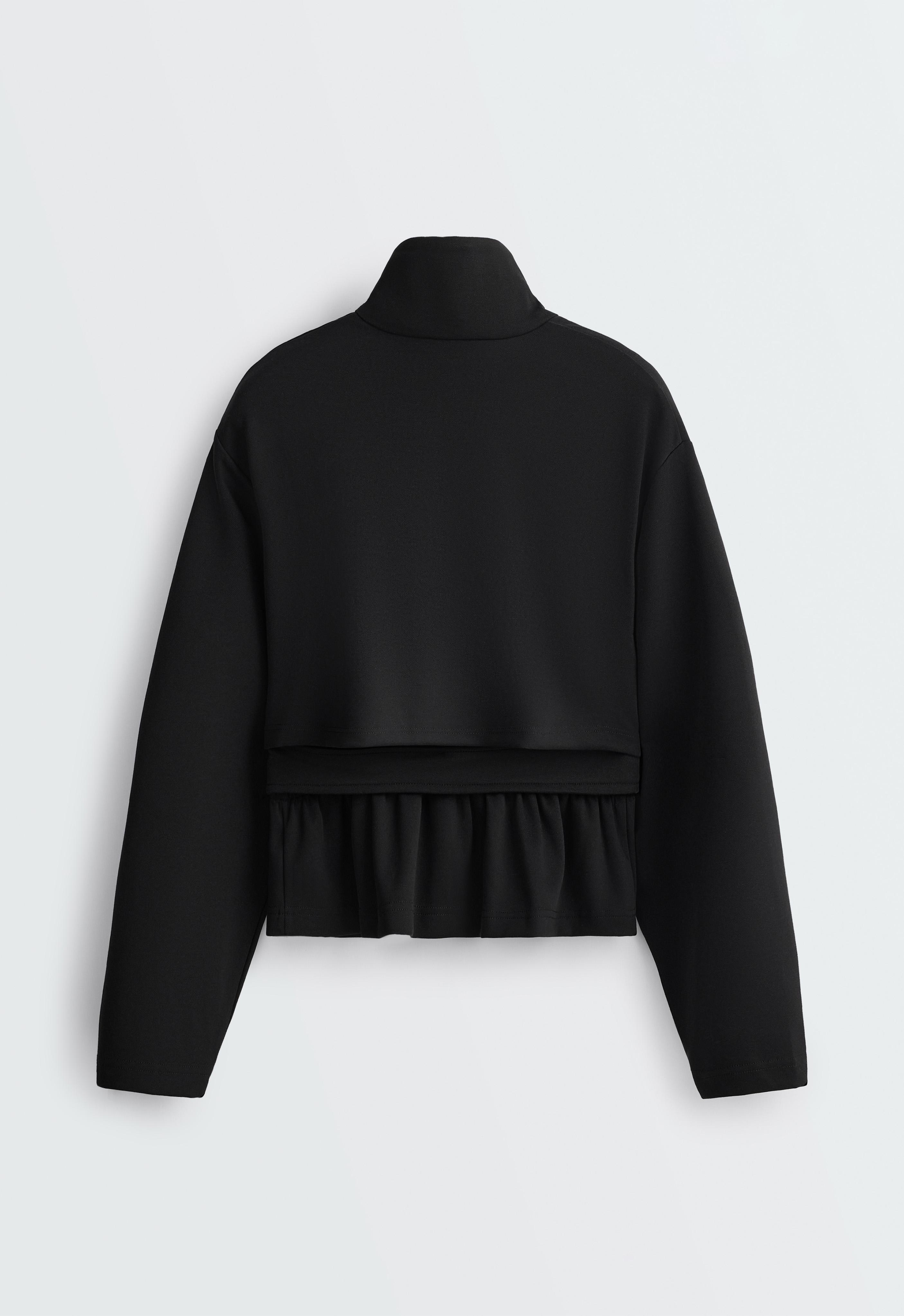 Short piqué jacket with belt and modal | OYSHO Oman