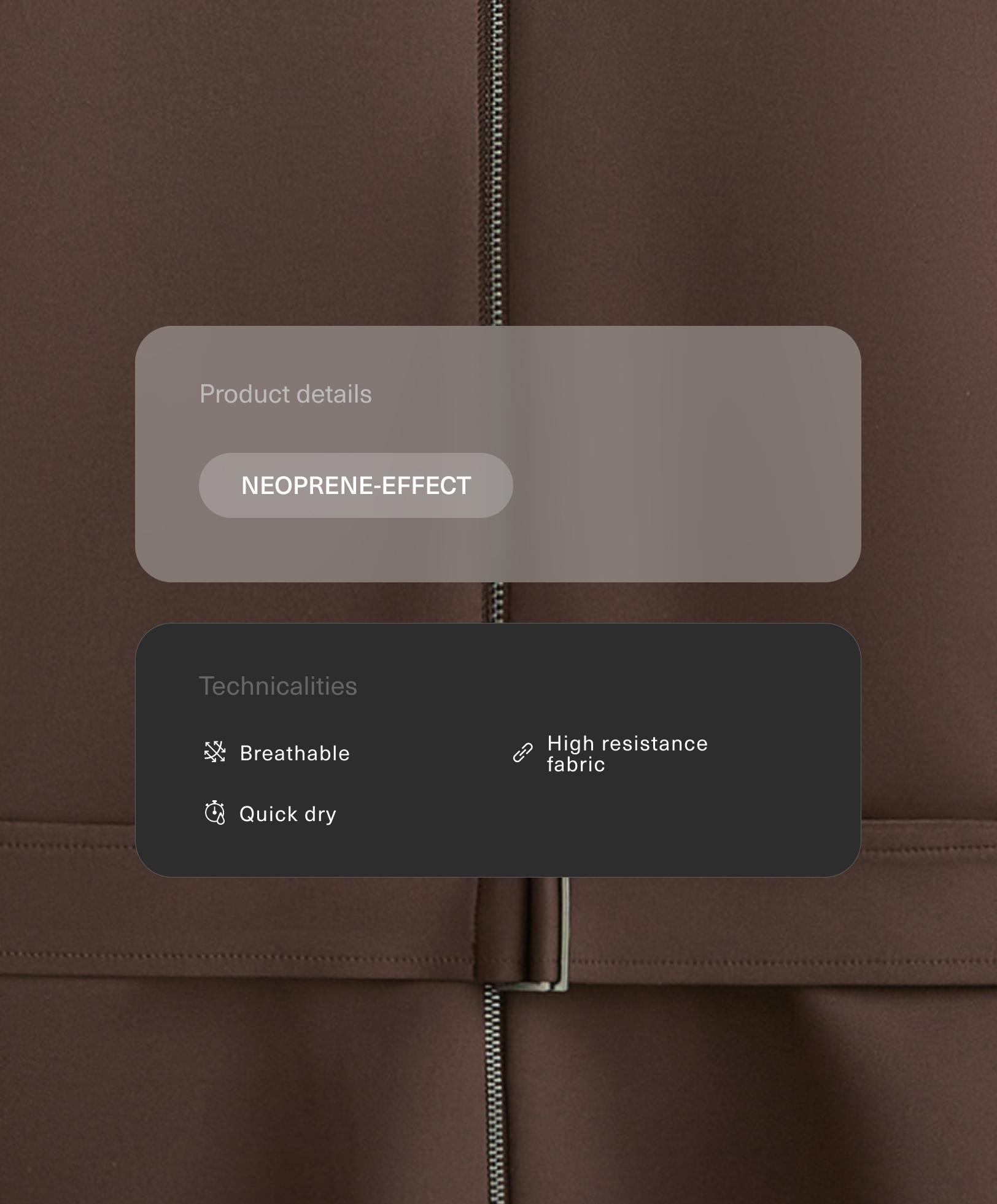 Jacke mit Neopren-Effekt und Gürtel - Sale Jacke mit Neopren-Effekt und Gürtel - Sale