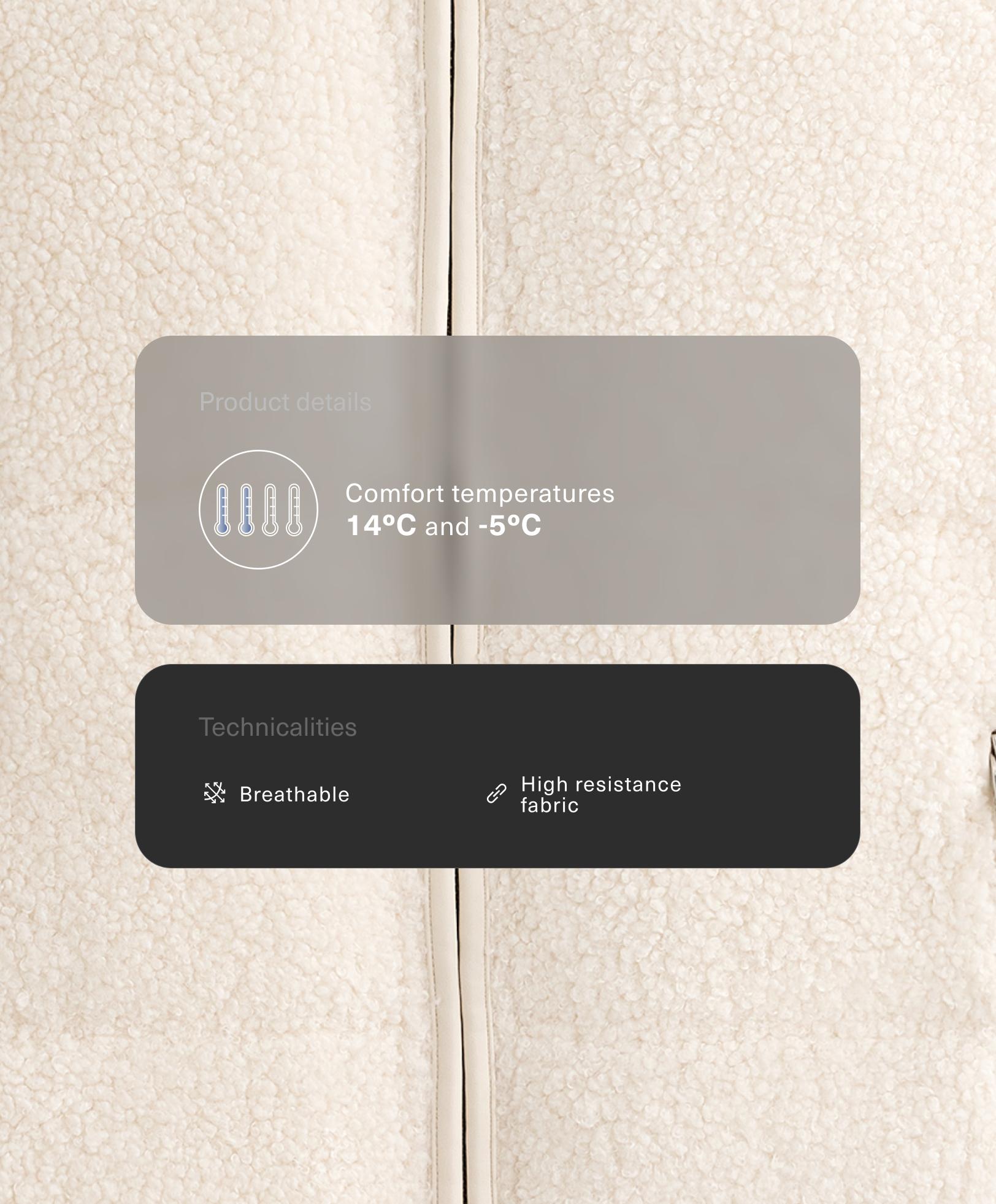 Tepitud kunstlambanahast vest Tepitud kunstlambanahast vest