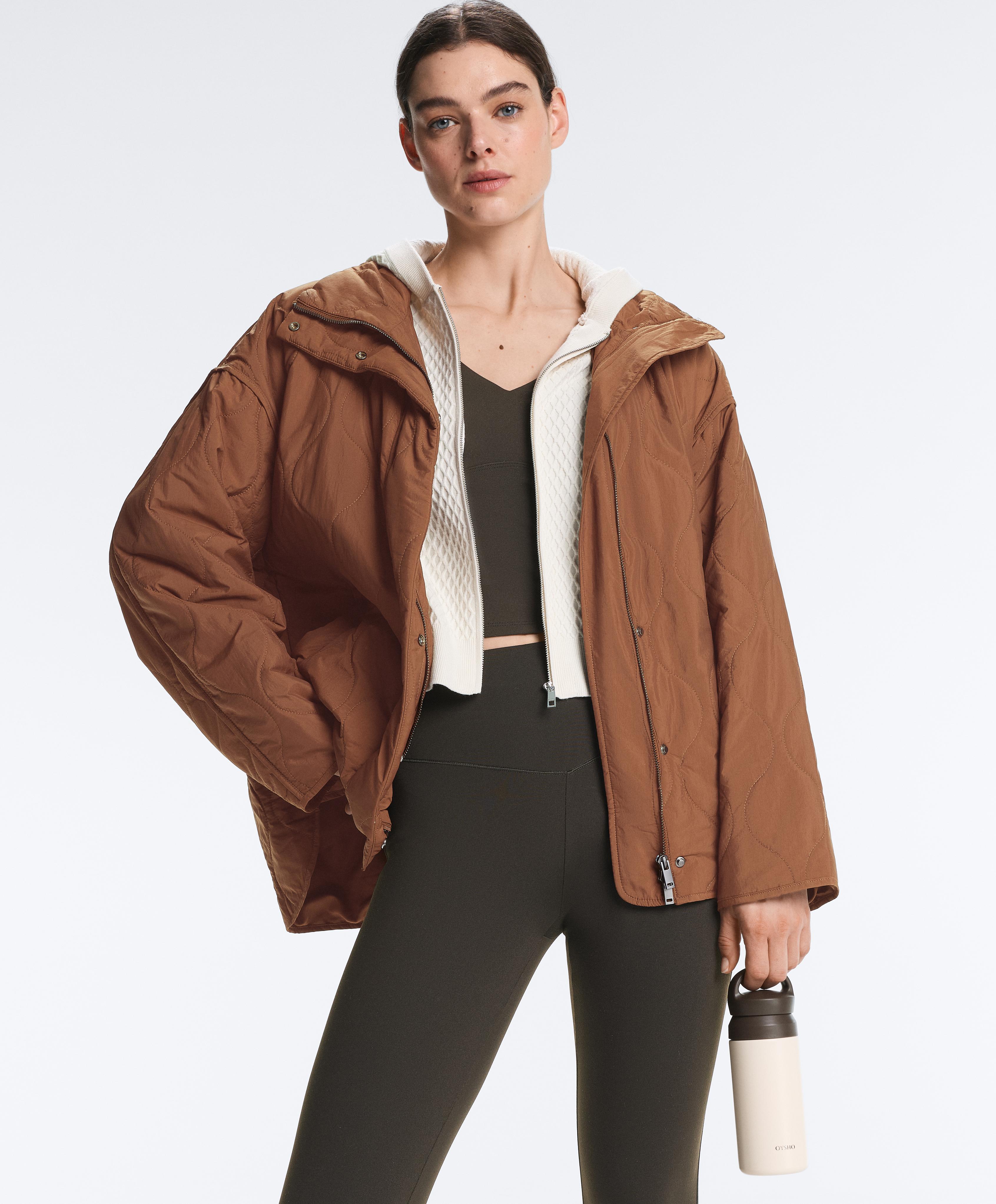 Water-repellent FELLEX® AEROGEL padded jacket — DARK BRICK