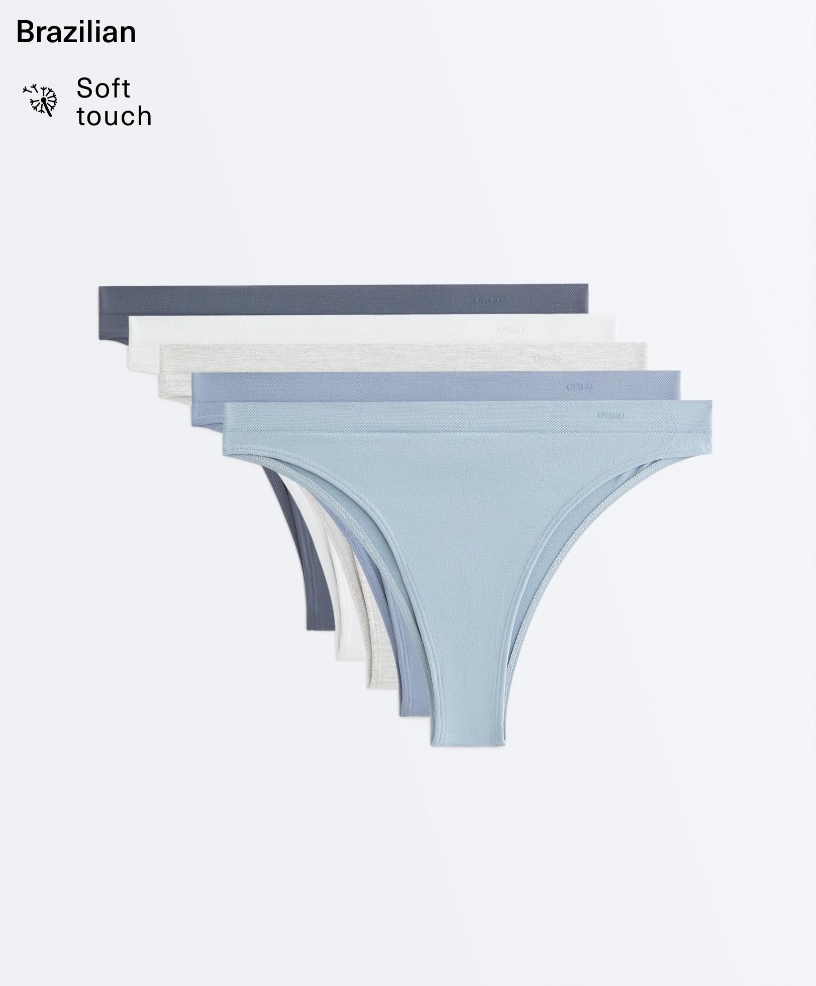 5 brazilian slips seamless soft touch