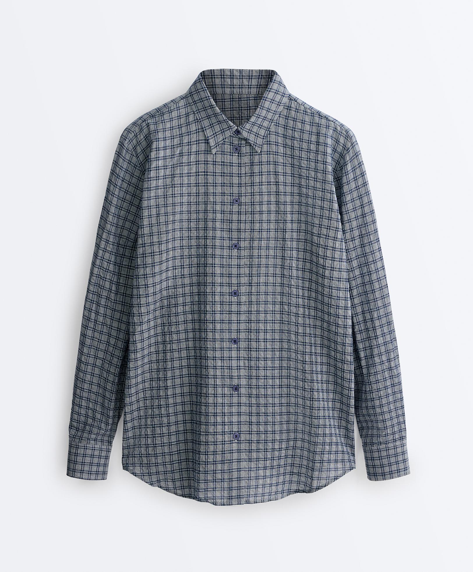 Long sleeve shirt — GREY-BLUE