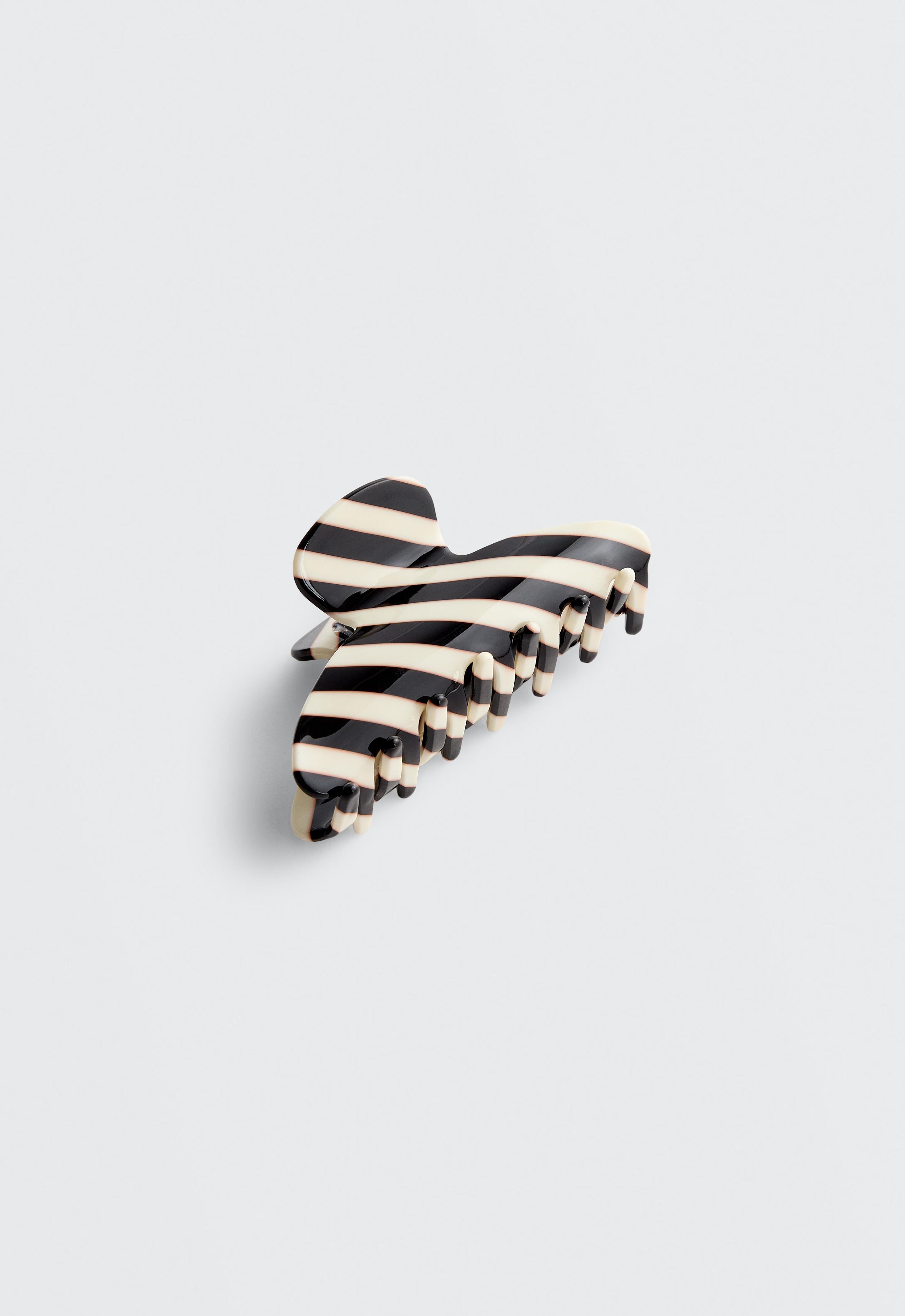 Large striped hair claw Large striped hair claw