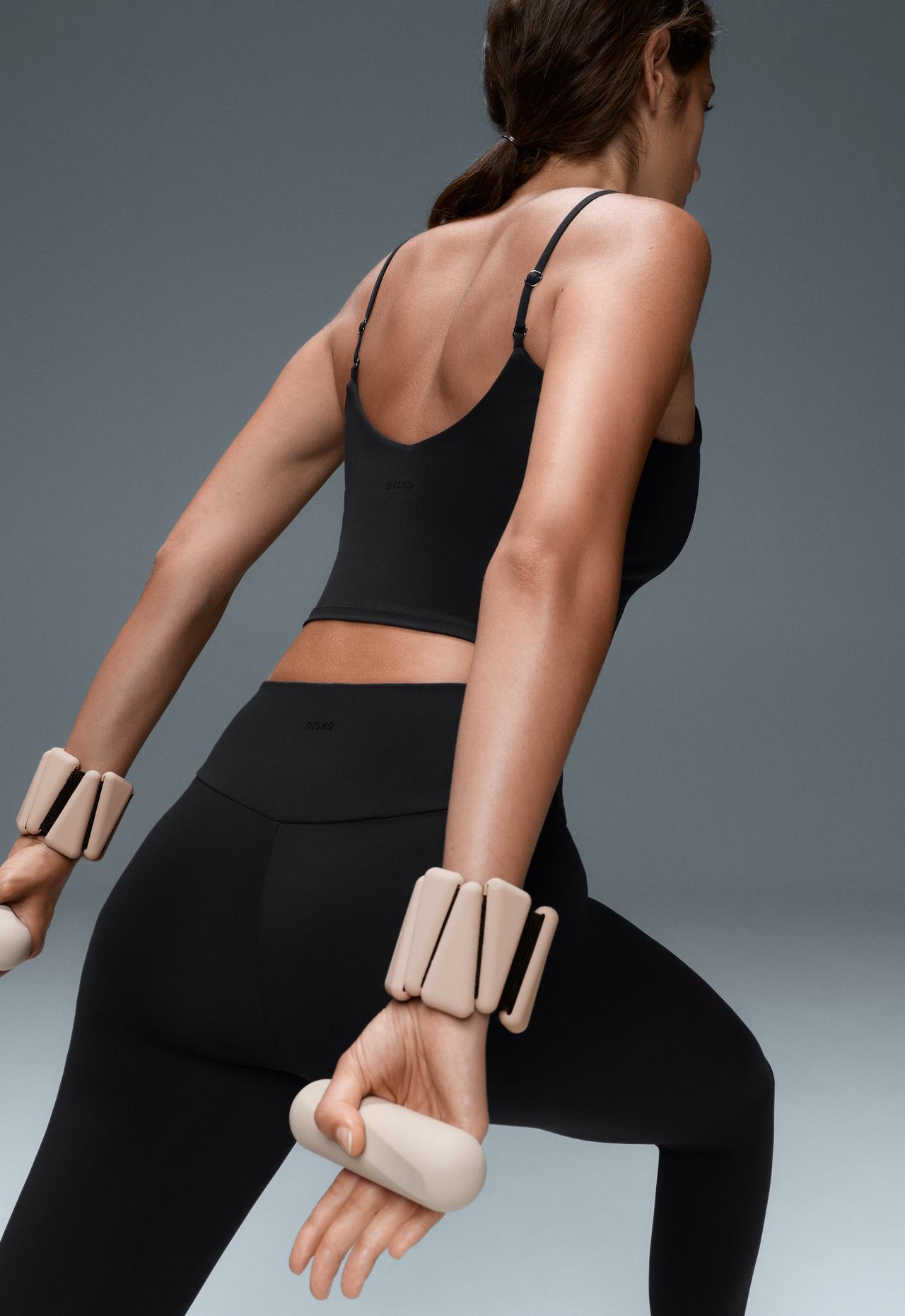 Comfortlux adjustable-strap tank top — BLACK