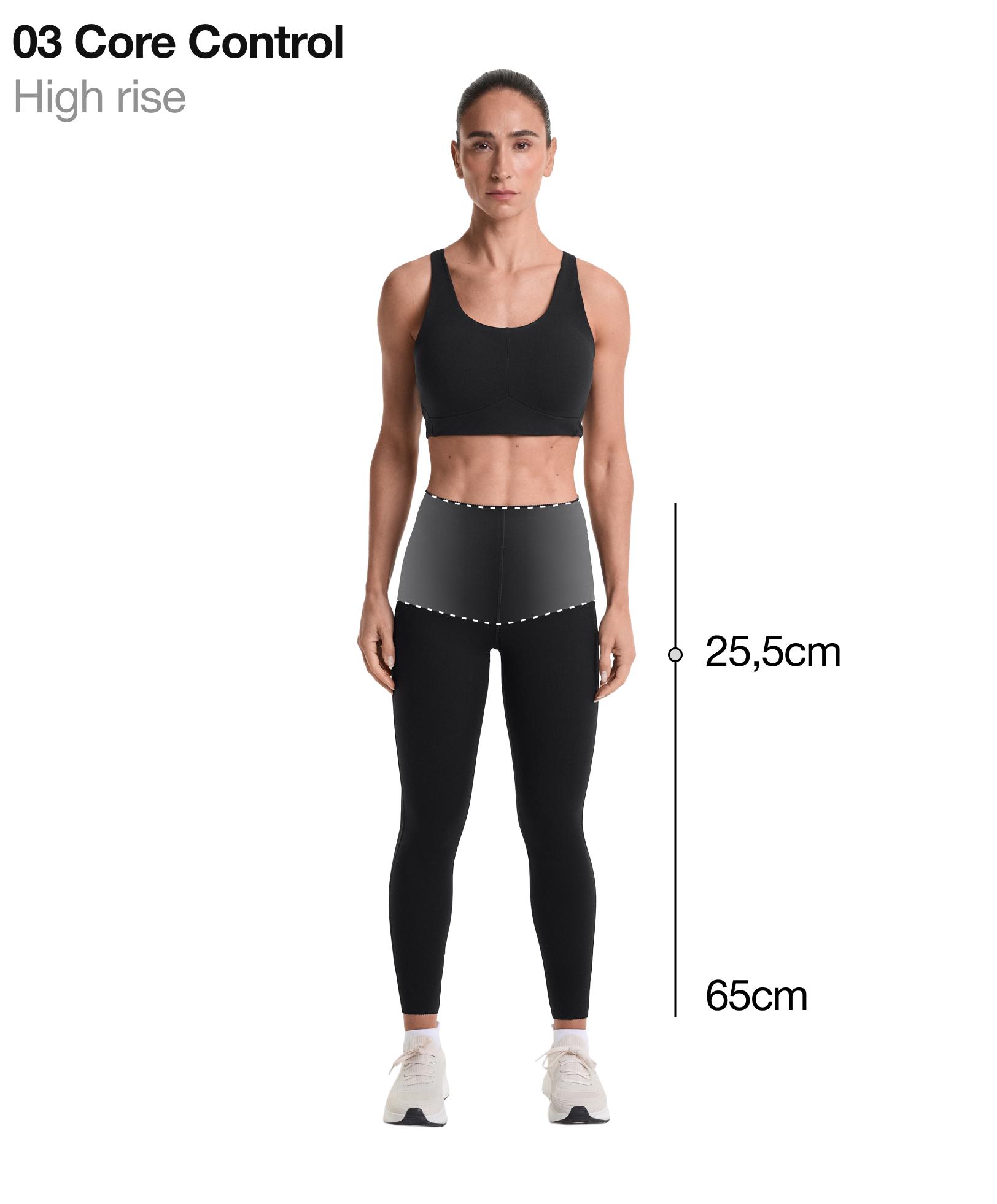 Extra-compressive core control 65cm ankle-length leggings