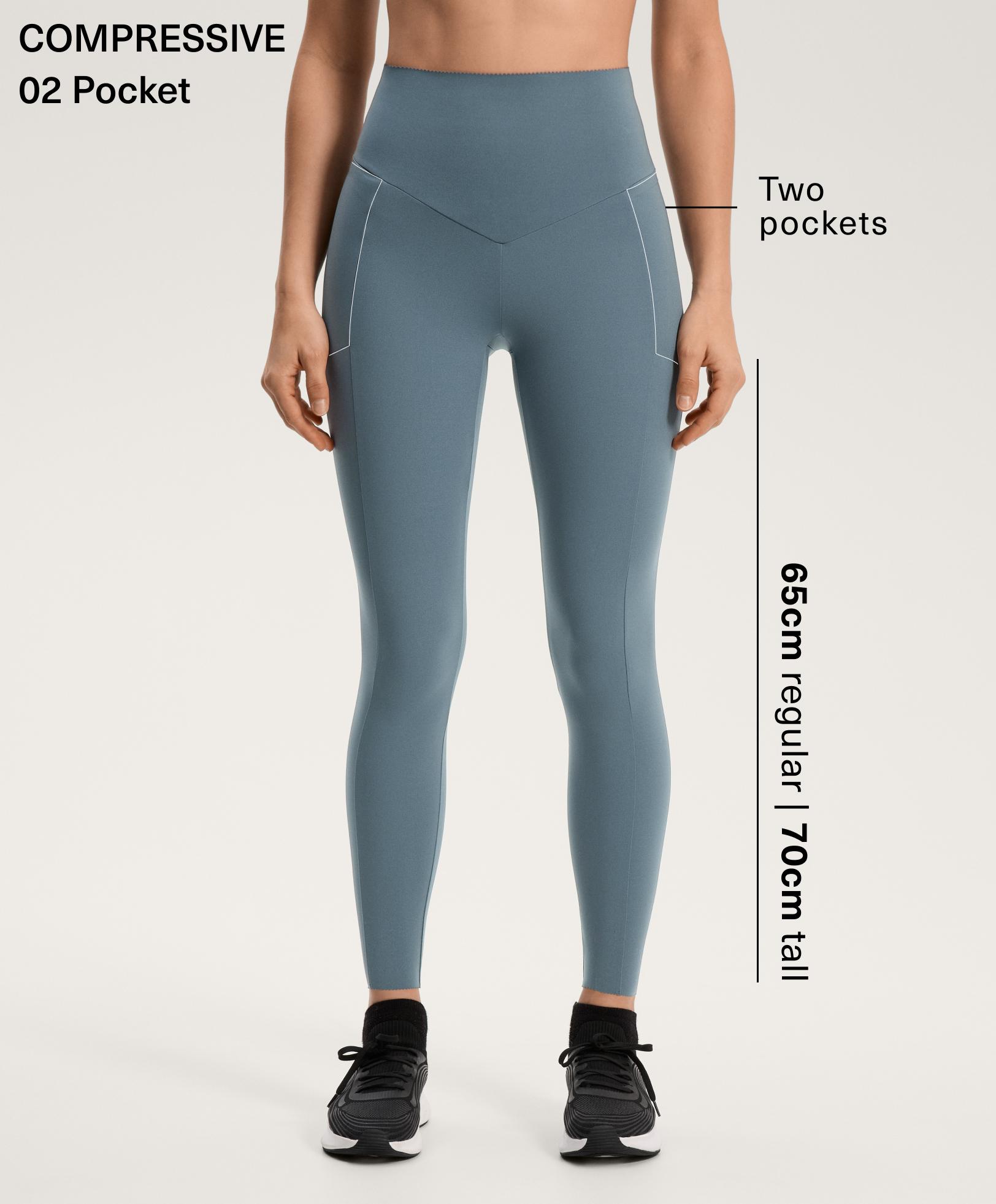 High-rise Compressive ankle-length leggings with pocket High-rise Compressive ankle-length leggings with pocket