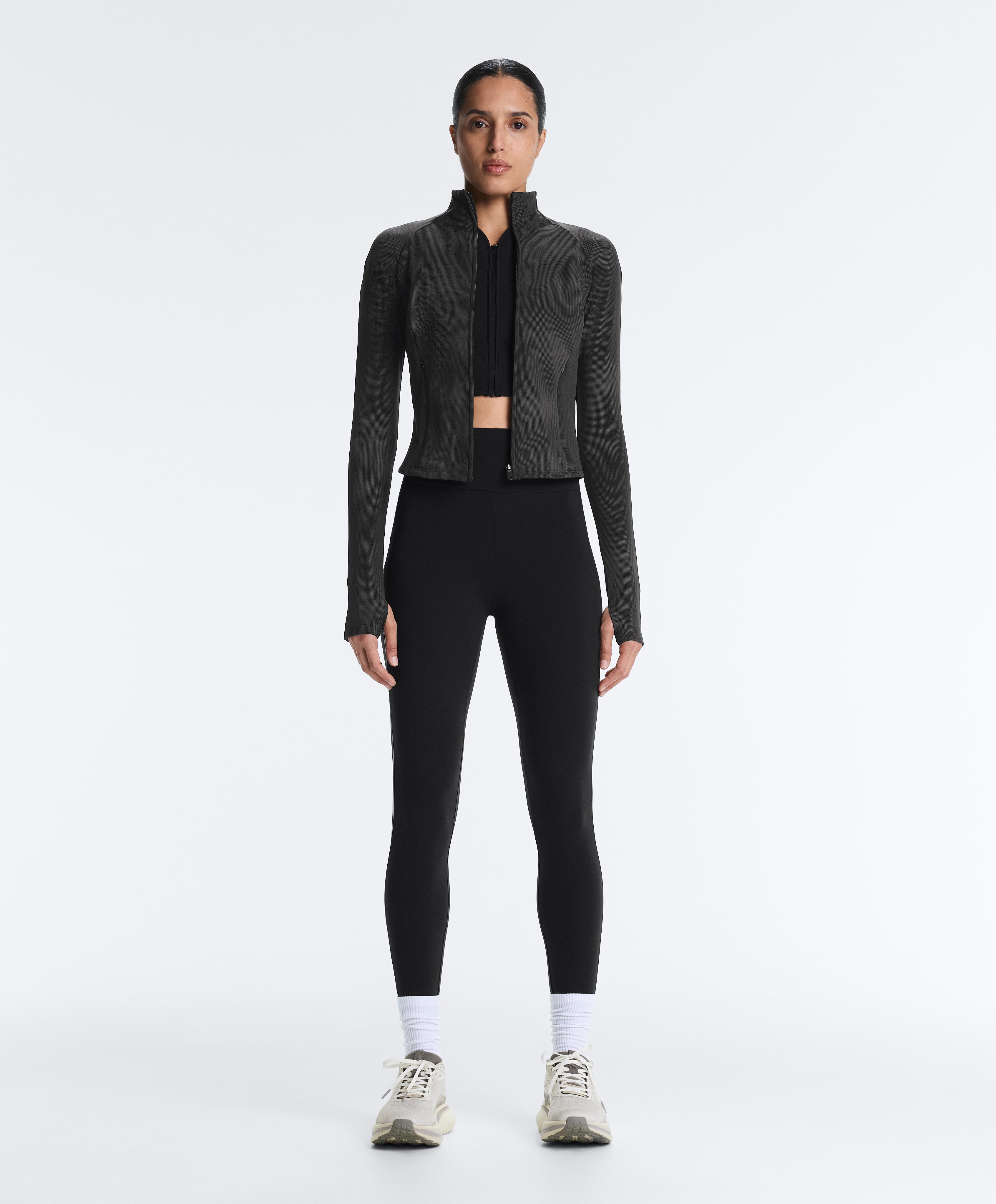 Light warm reflective technical jacket — BLACK