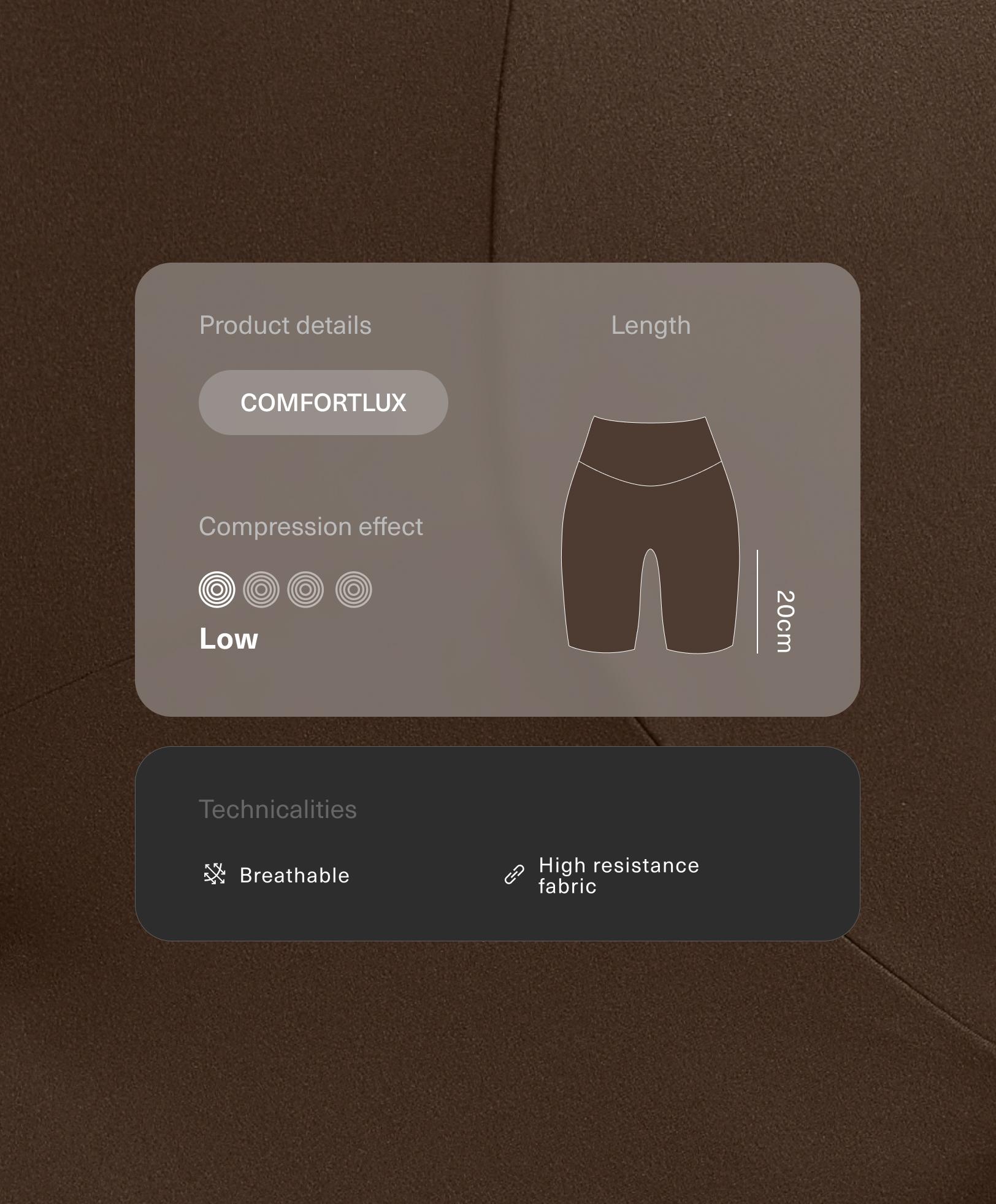 Легинсы-велосипедки Comfortlux с высокой посадкой длиной 20 см Легинсы-велосипедки Comfortlux с высокой посадкой длиной 20 см