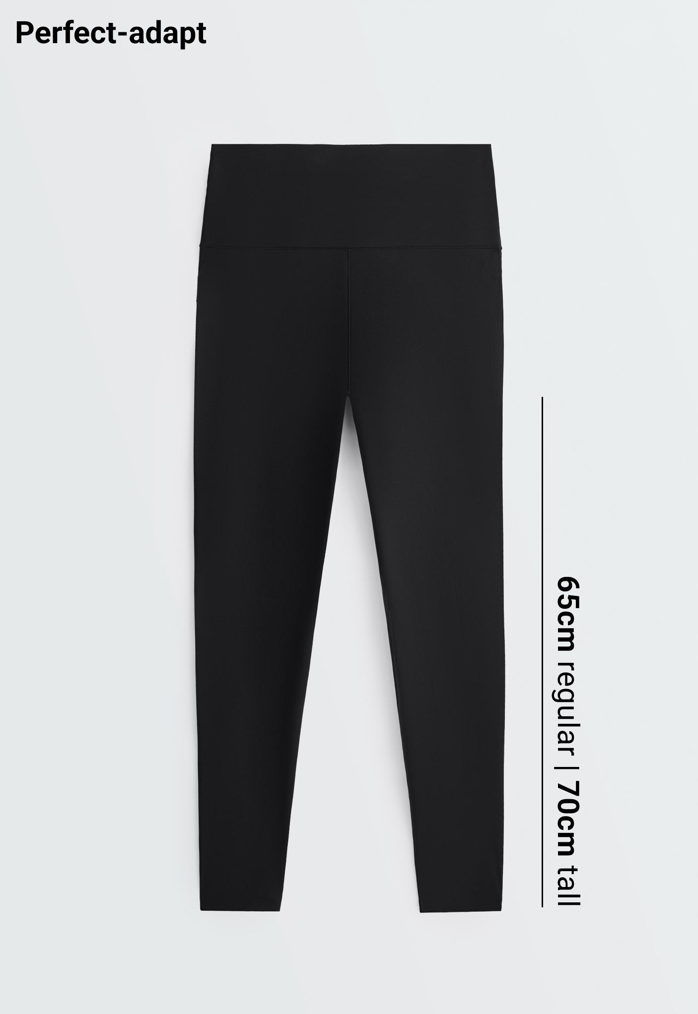 Perfect-adapt high-rise ankle-length leggings — BLACK