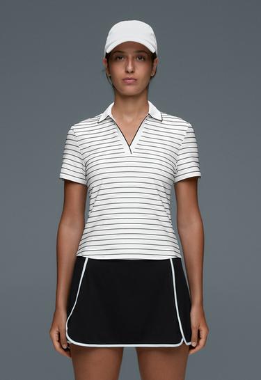 Striped Comfortlux short-sleeved polo shirt — WHITE  3