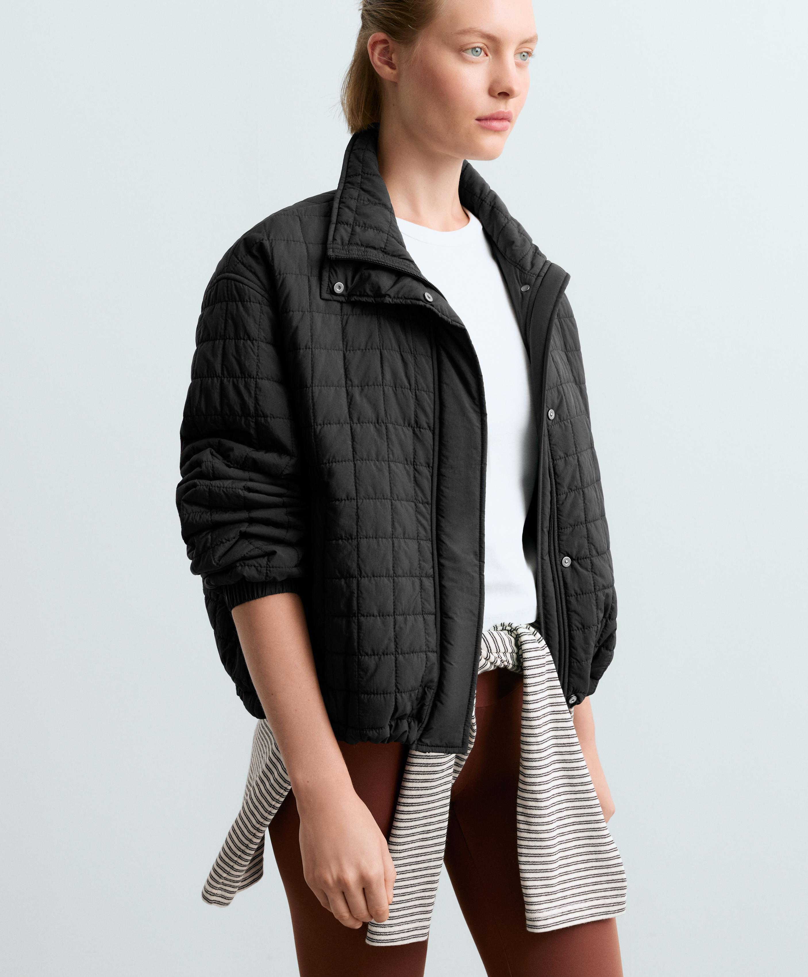 Short FELLEX® AEROGEL padded jacket — BLACK