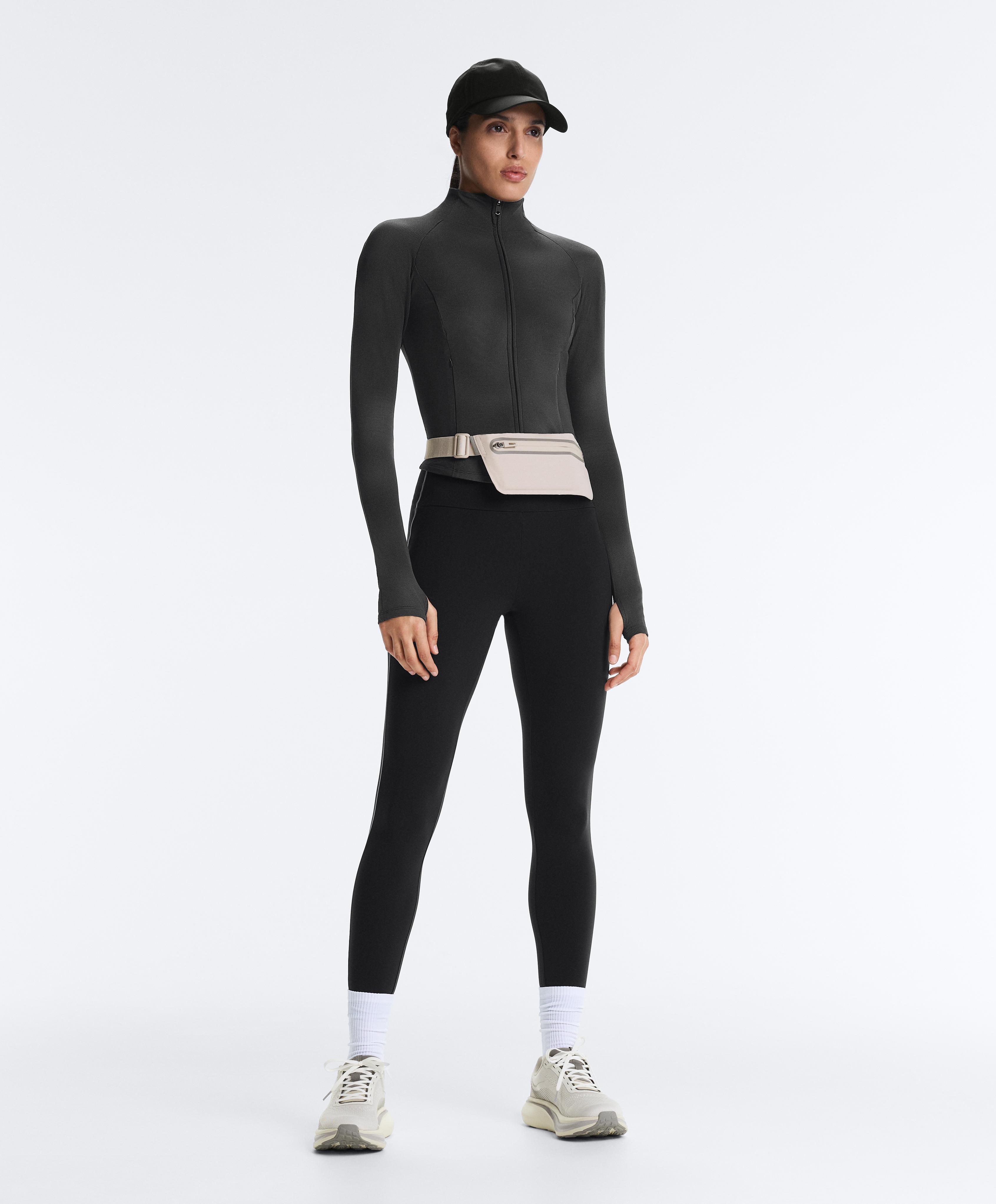 Light warm reflective technical jacket — BLACK