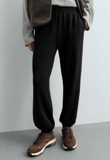 Soft-touch modal joggers — BLACK 3