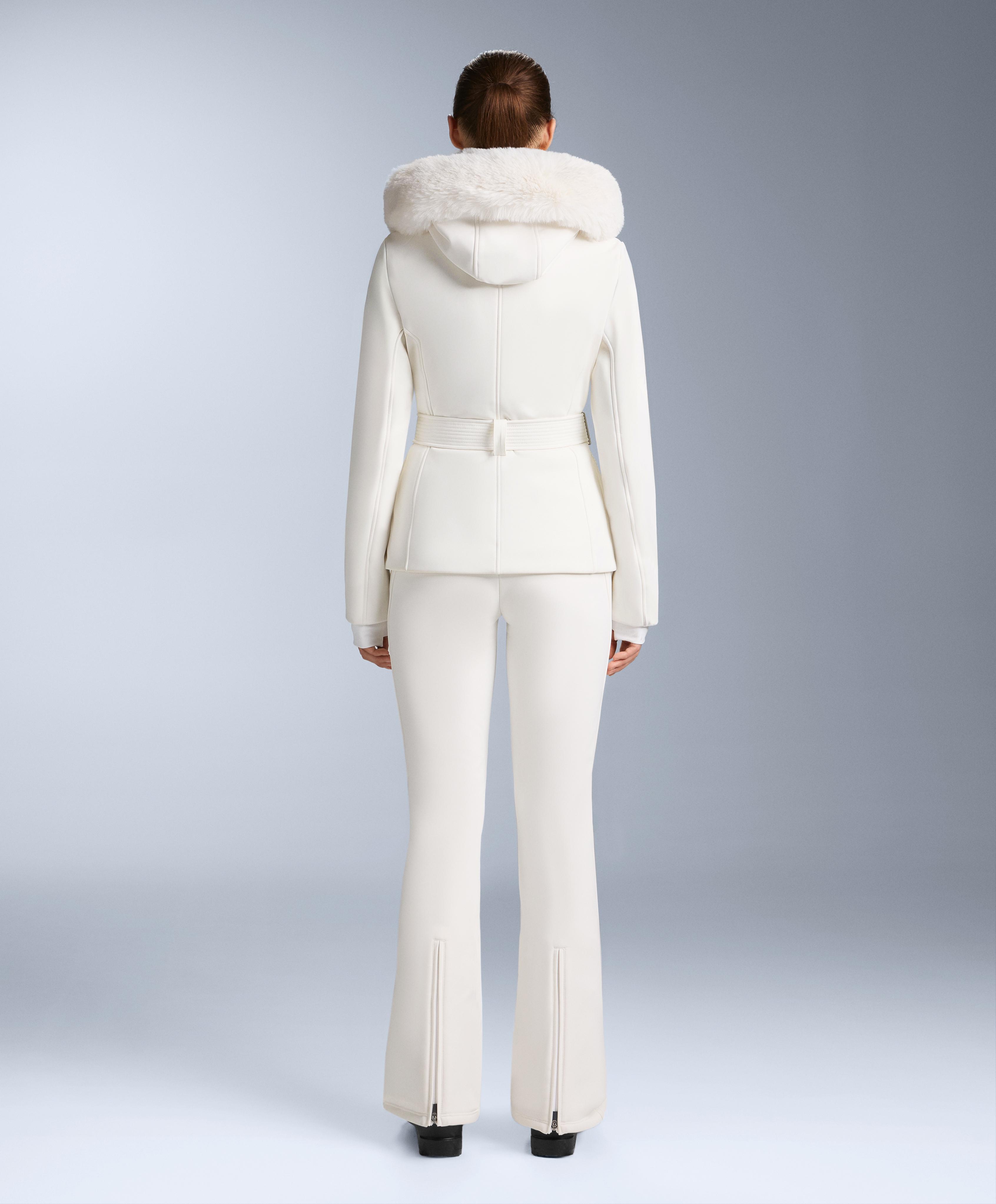 Primaloft® SKI super-slim fit water-resistant jacket — WHITE 