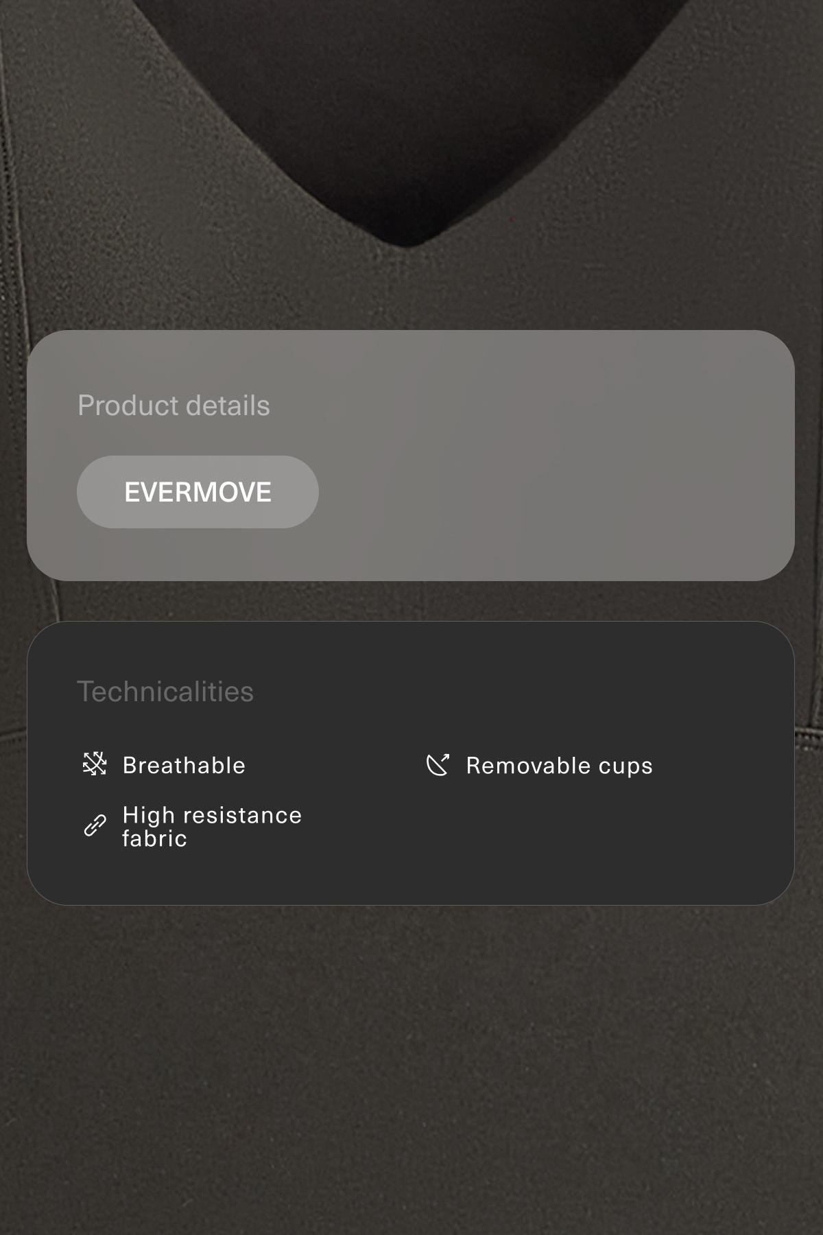 Evermove short-sleeved Tank top — BROWN