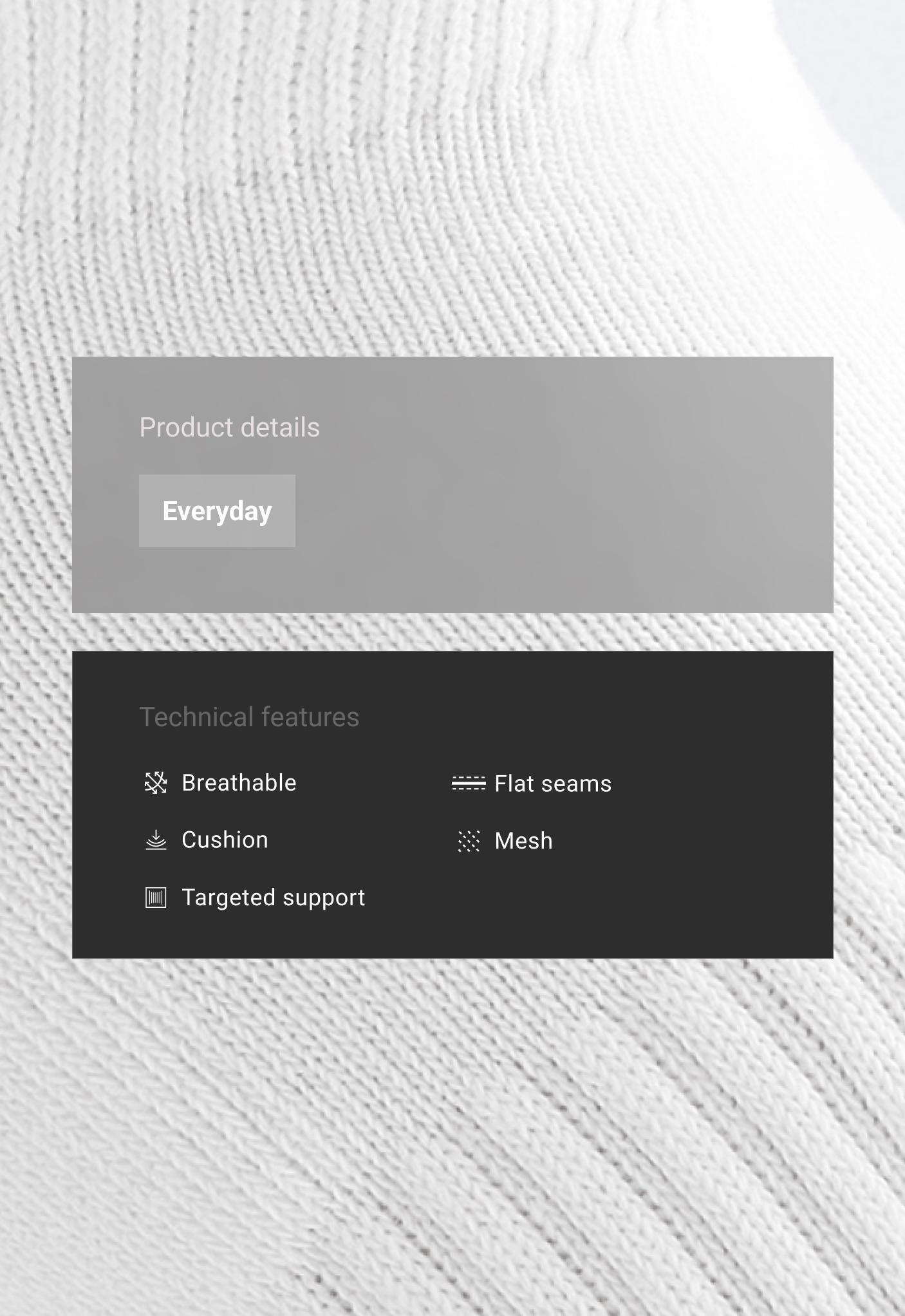 3 pairs of cotton blend sports sneaker socks with heel tab — WHITE
