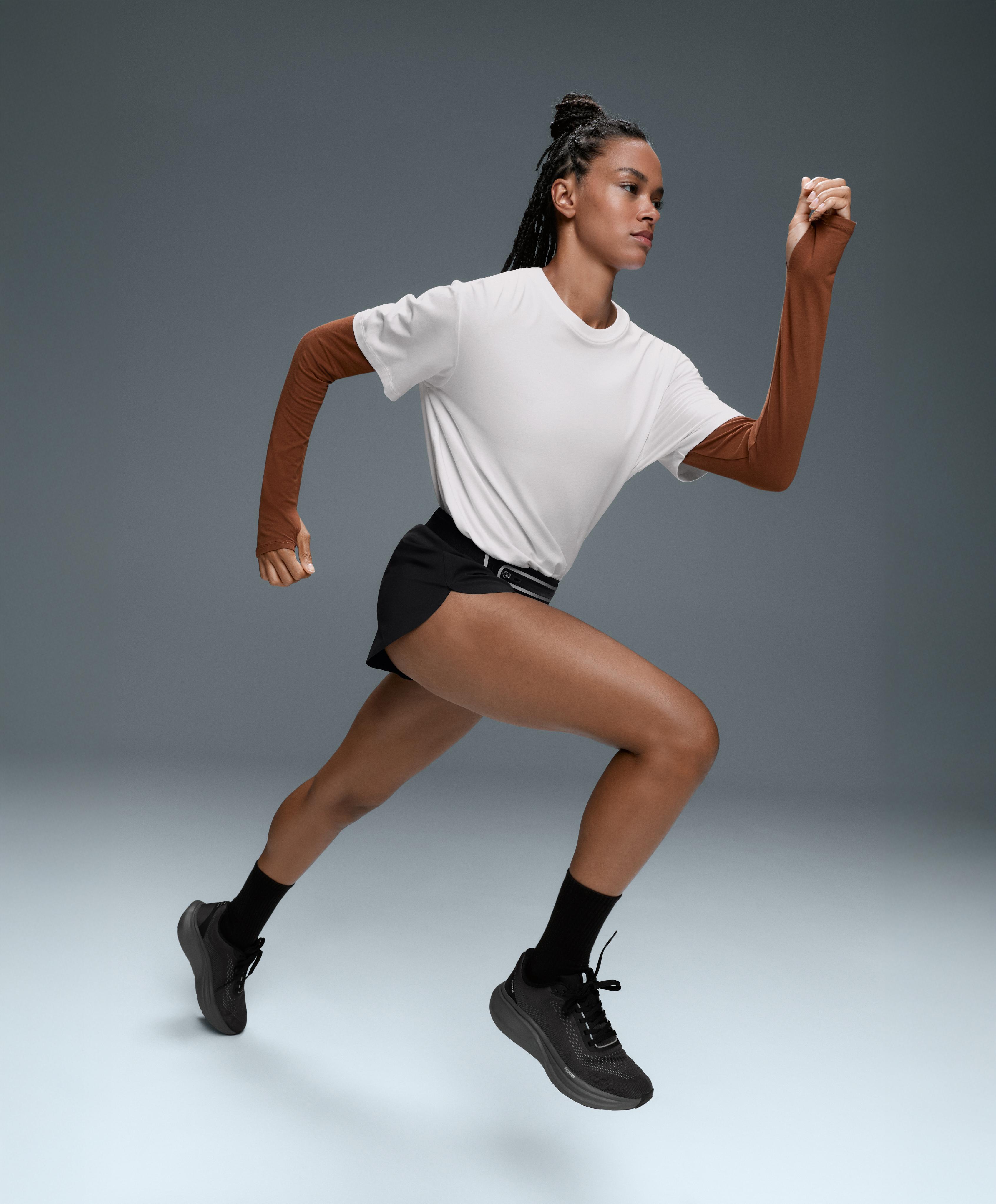 6cm low-rise technical shorts — BLACK
