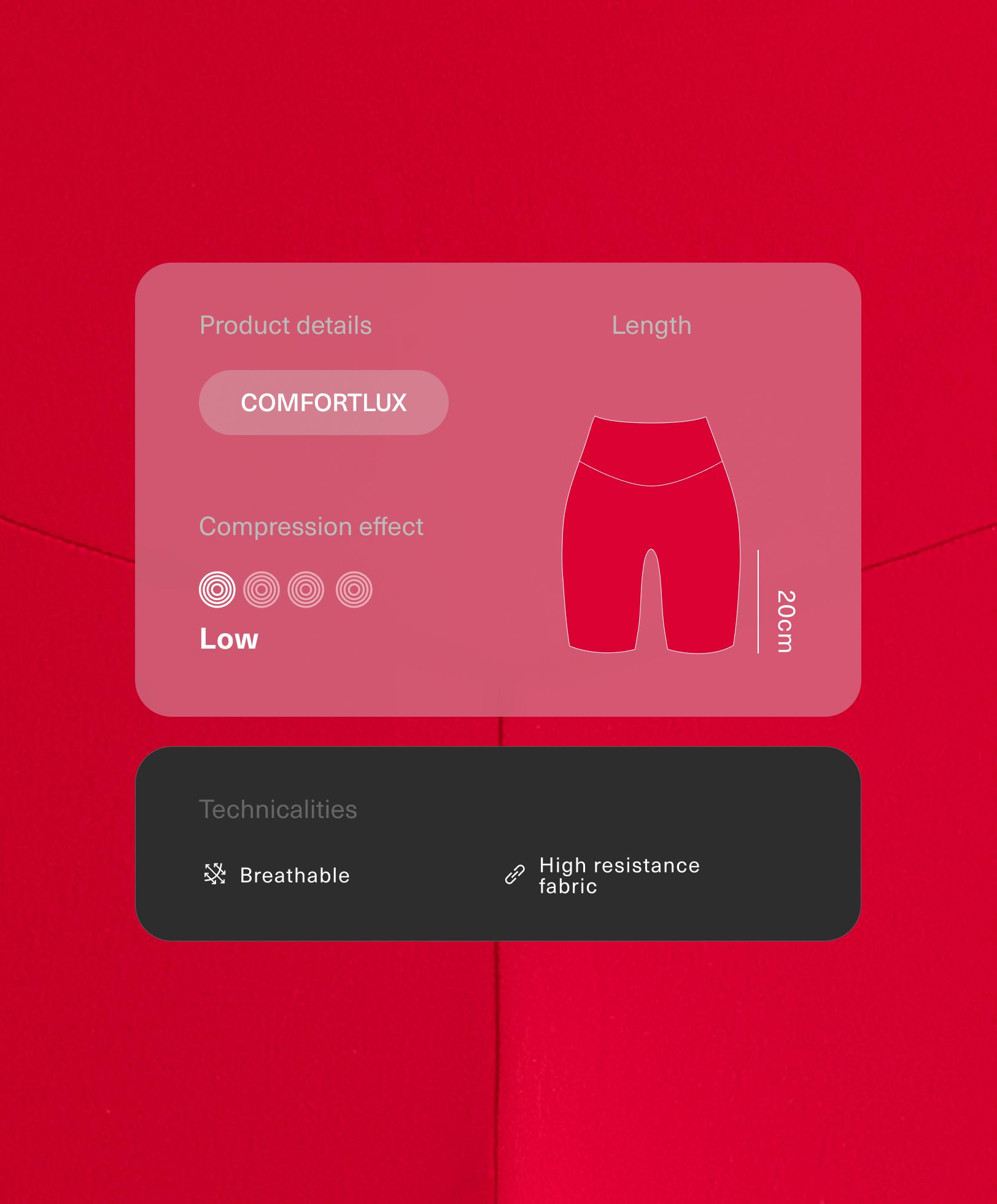 Comfortlux Radlerhose, Leggings, 20 cm, High rise Comfortlux Radlerhose, Leggings, 20 cm, High rise