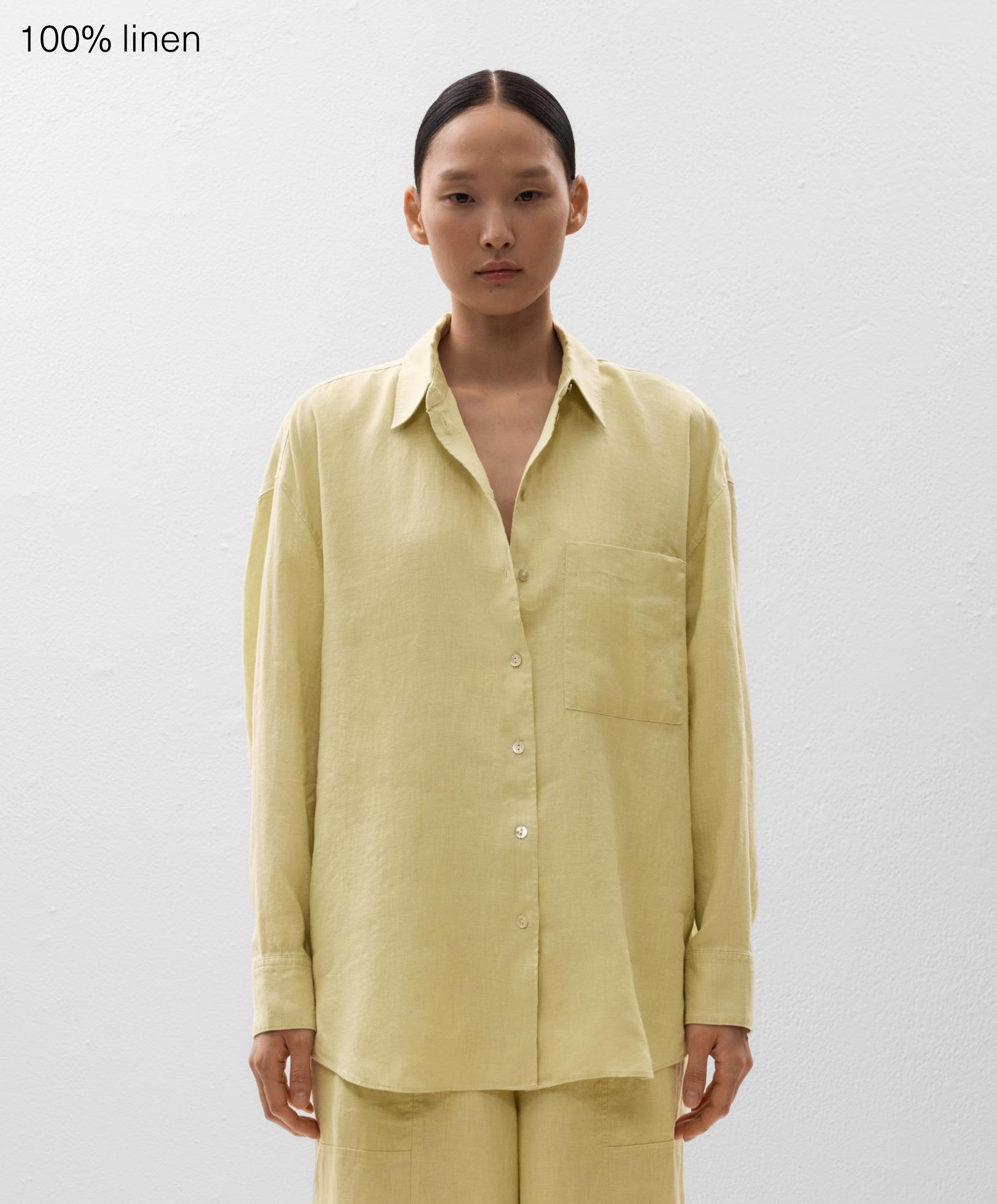 Camisa relaxed 100% lino