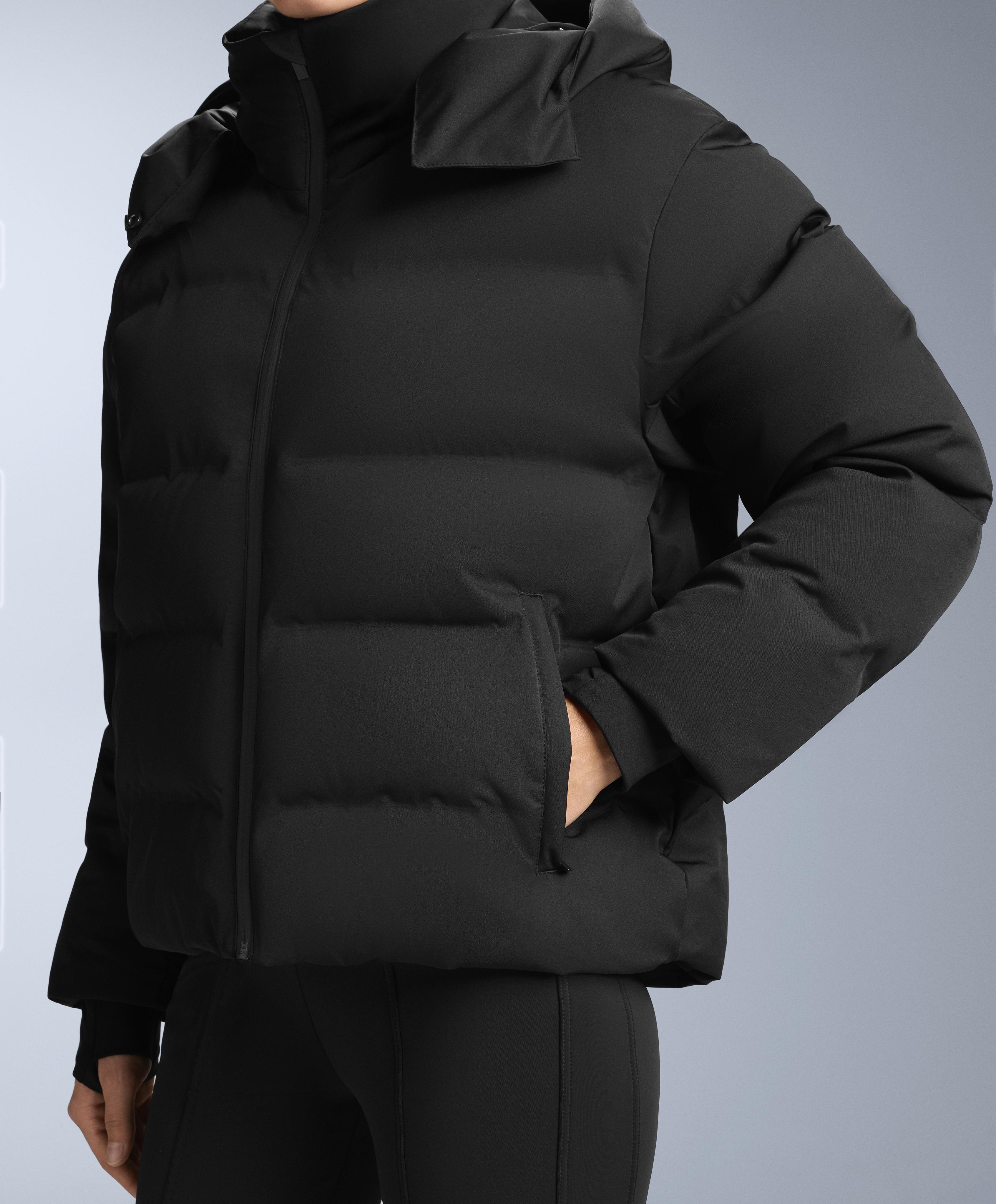 MINARDI PIUME SKI water-resistant 80% down and 20% feather jacket — BLACK