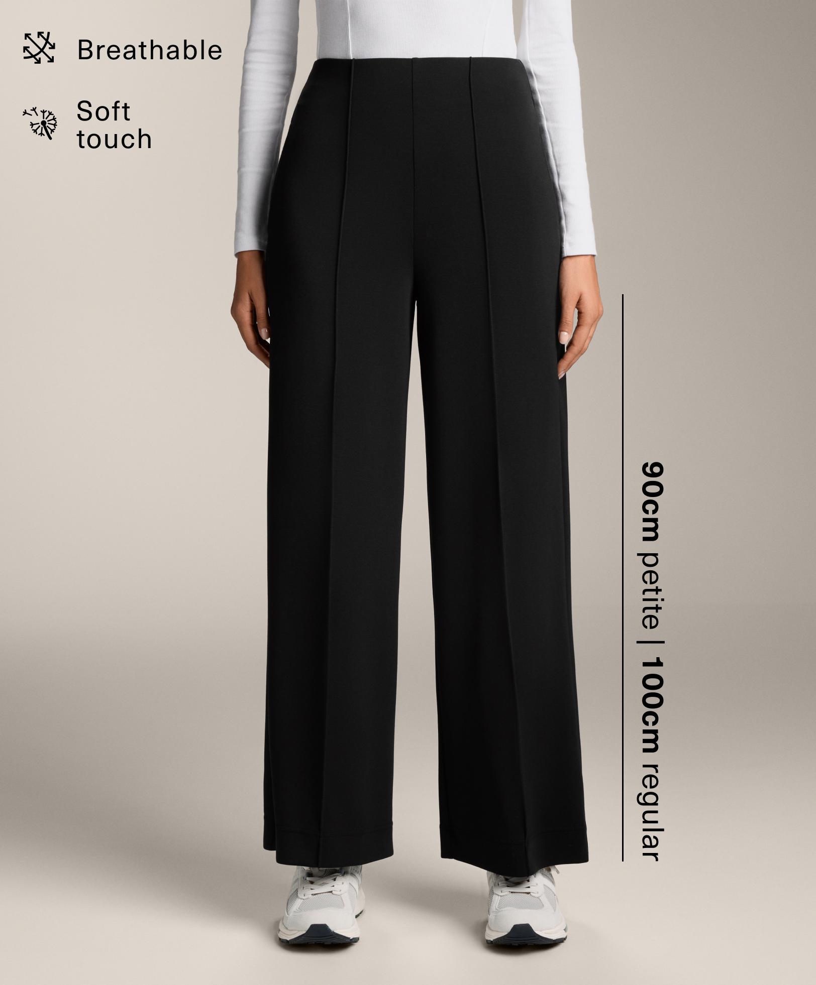 Pantalon droit à nervure avec modal au toucher doux Pantalon droit à nervure avec modal au toucher doux