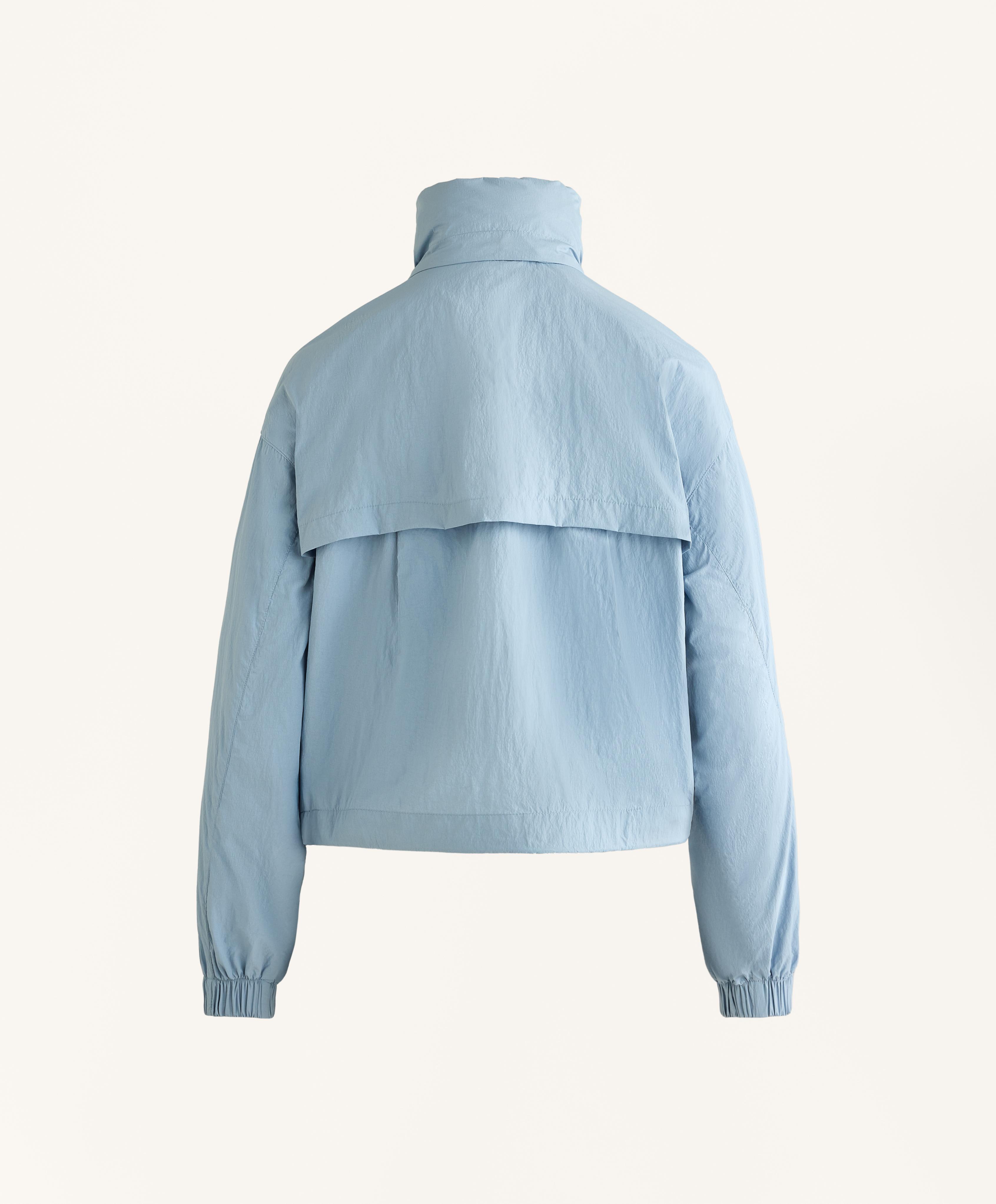 Water-repellent track jacket — SKY BLUE