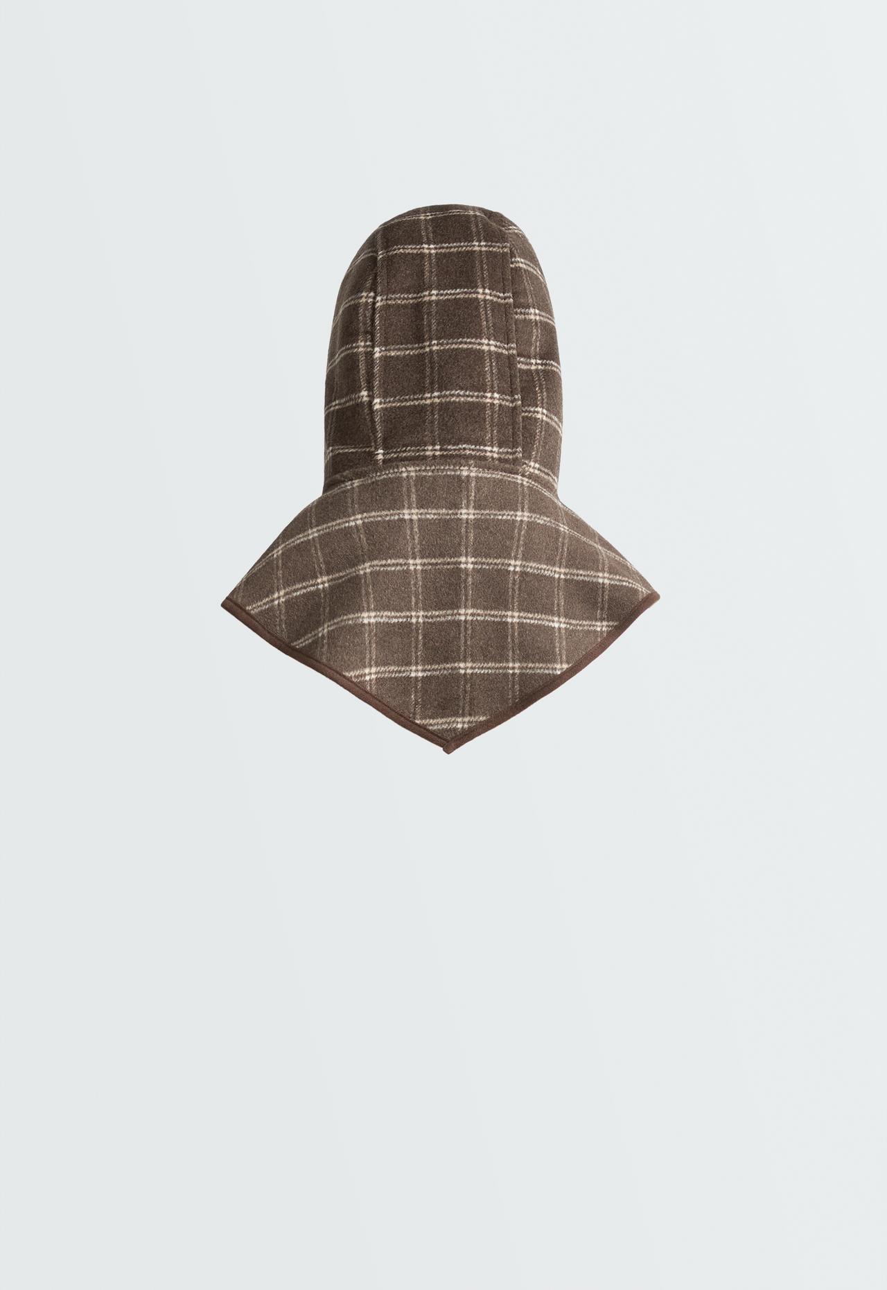 Reversible check hood — TAN
