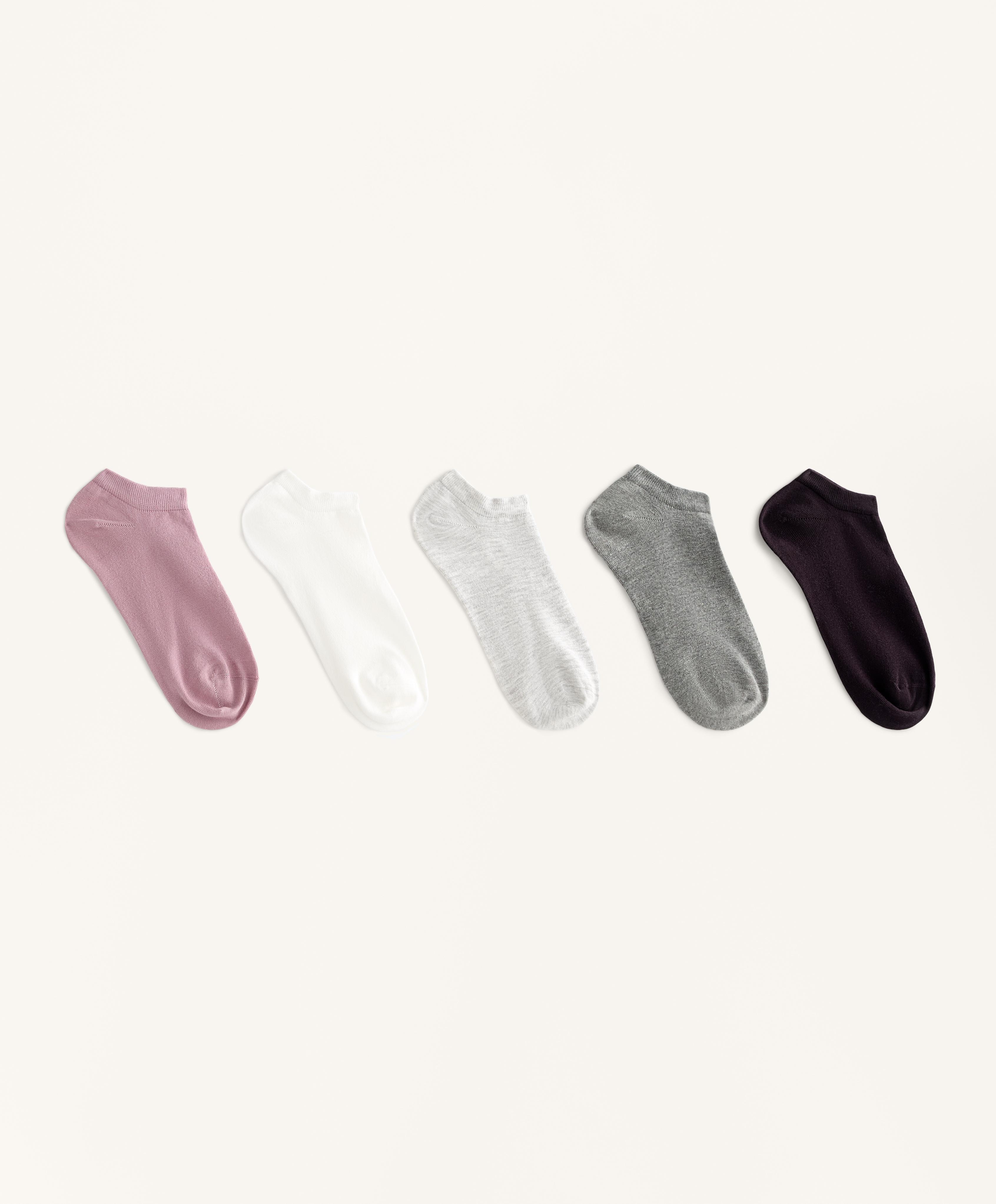 ถุงเท้าผ้าผสมผ้าฝ้ายสำหรับ sneaker 5 คู่ ถุงเท้าผ้าผสมผ้าฝ้ายสำหรับ sneaker 5 คู่