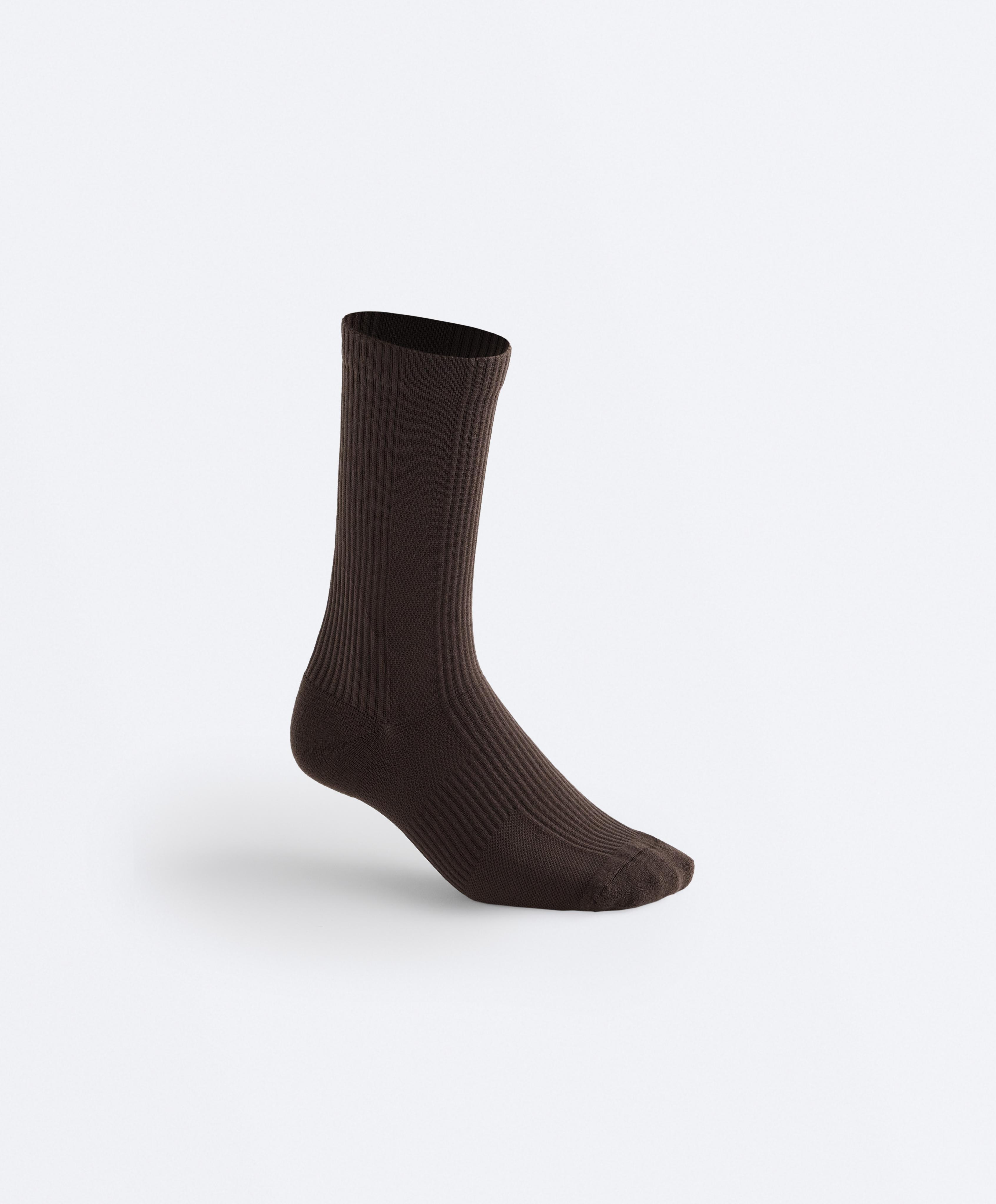 3 pairs of Classic polyamide blend sports socks — BROWN