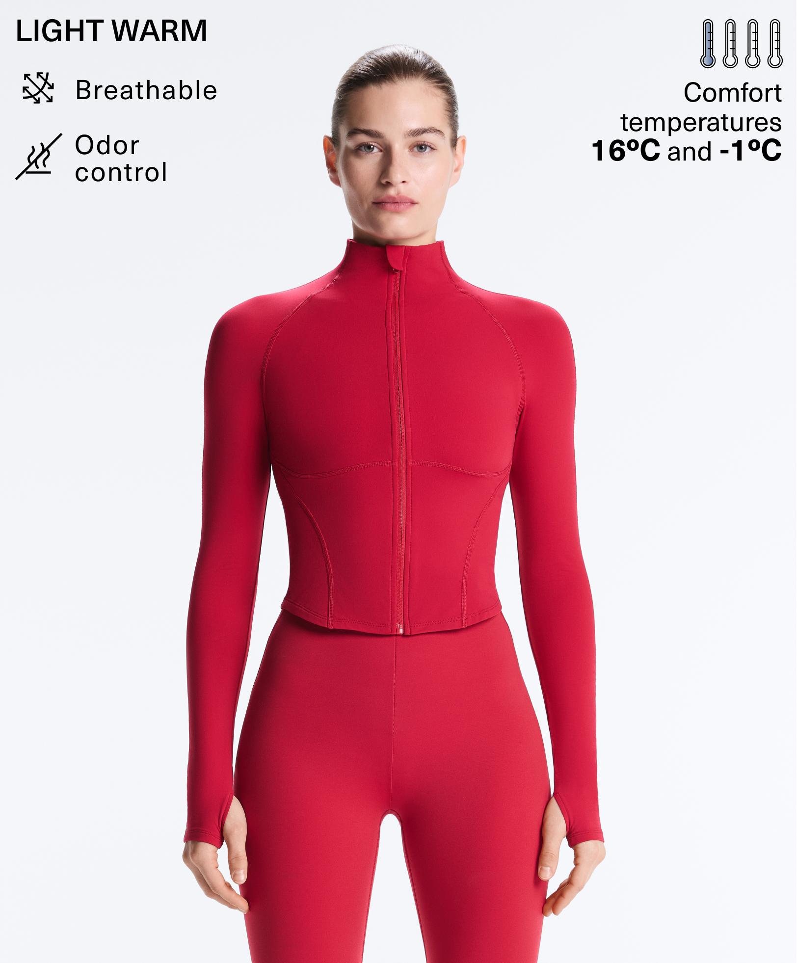 Light warm technical jacket with seams Light warm technical jacket with seams