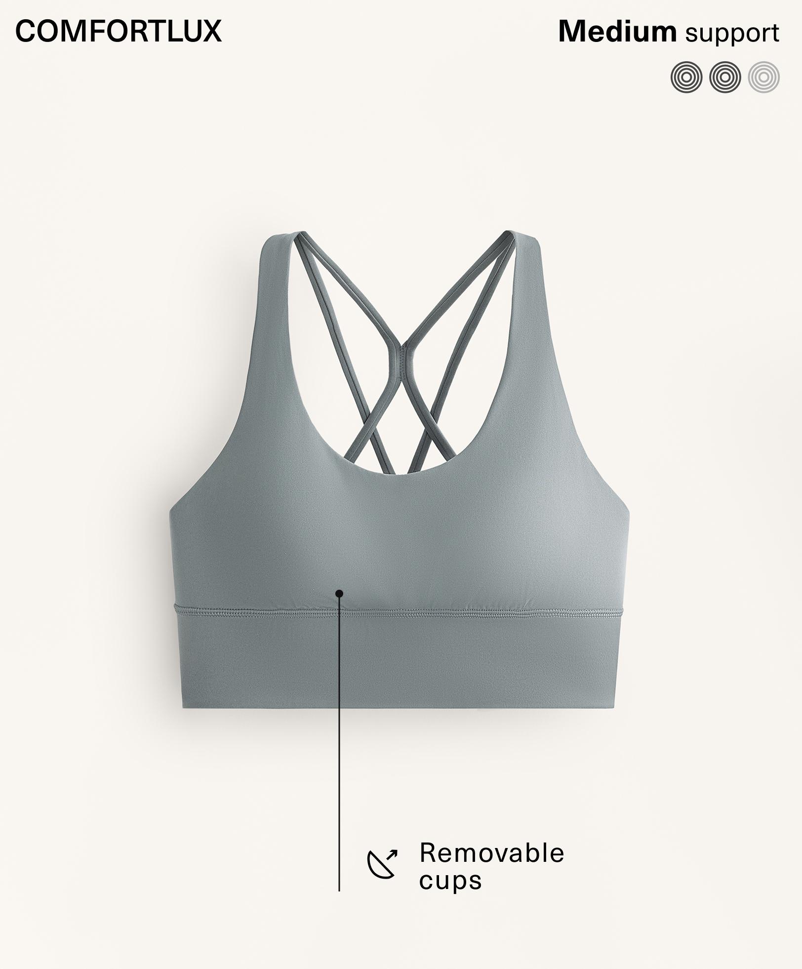 Medium-support Comfortlux sports bra with cups Medium-support Comfortlux sports bra with cups