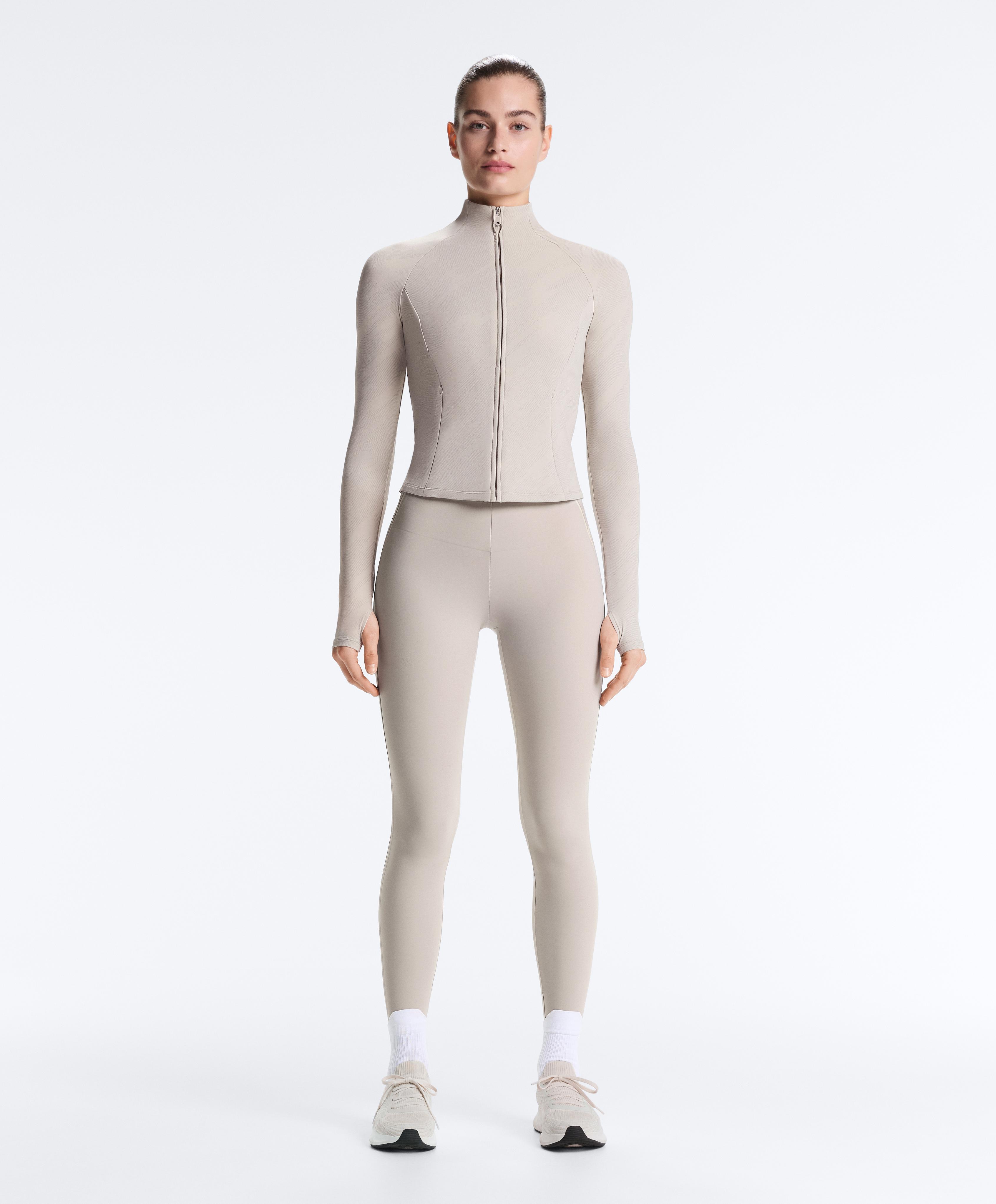 Light warm reflective technical jacket — TAUPE