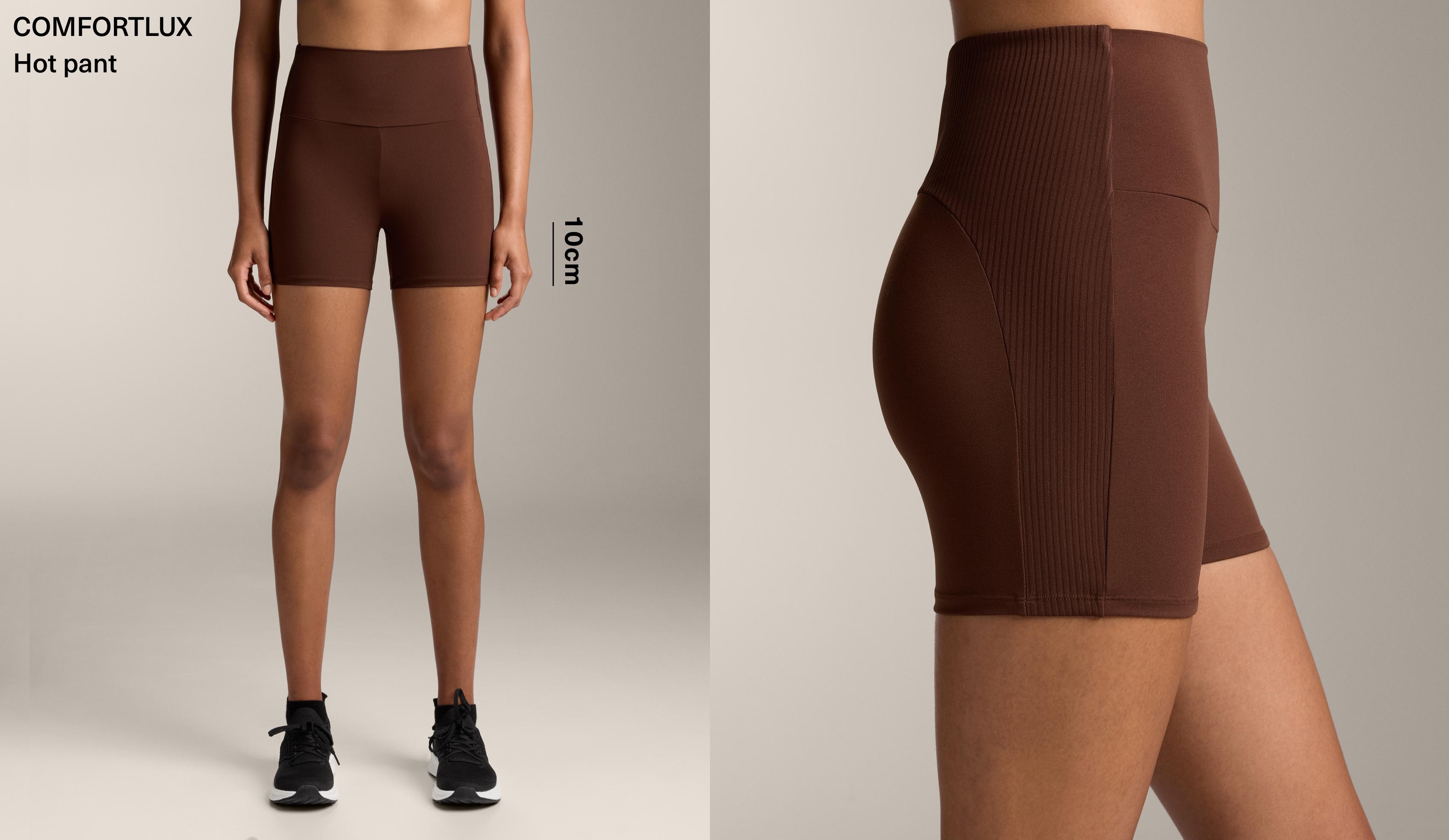 Hot pants high rise Comfortlux rib 10 cm - Rebajas