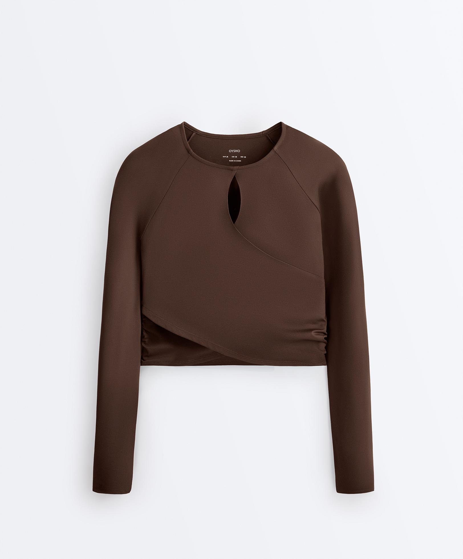 Comfortlux long-sleeved T-shirt — BROWN