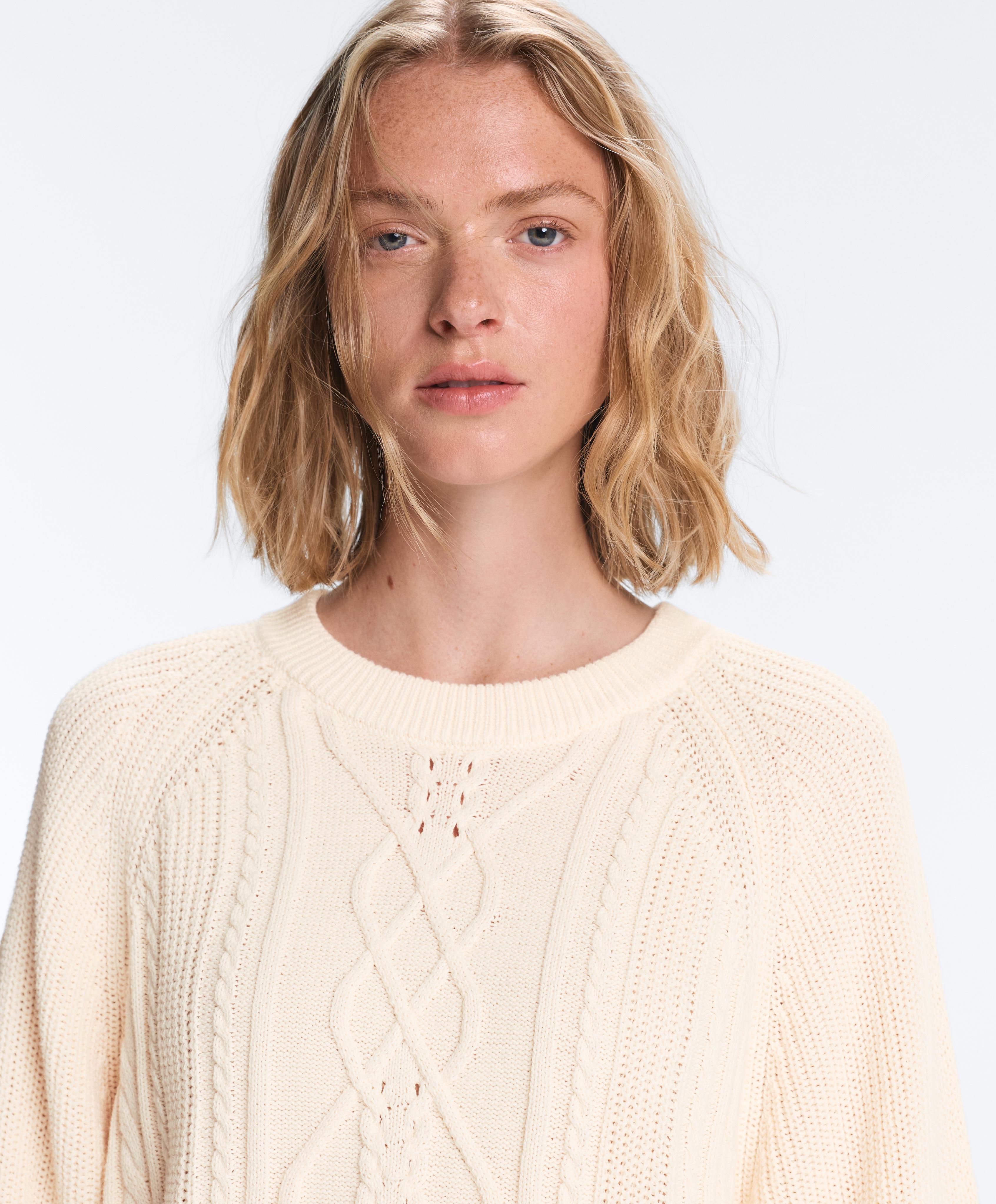 Jersey punto cables 100% algodón Jersey punto cables 100% algodón