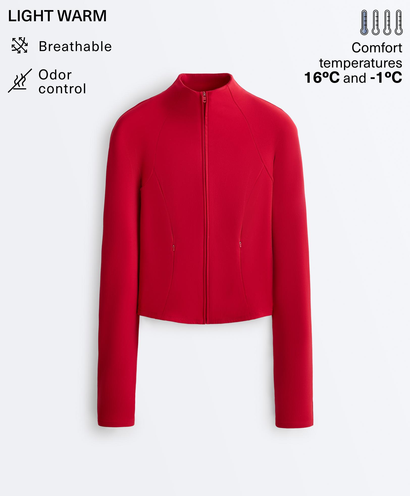 Light warm technical jacket — BRIGHT RED